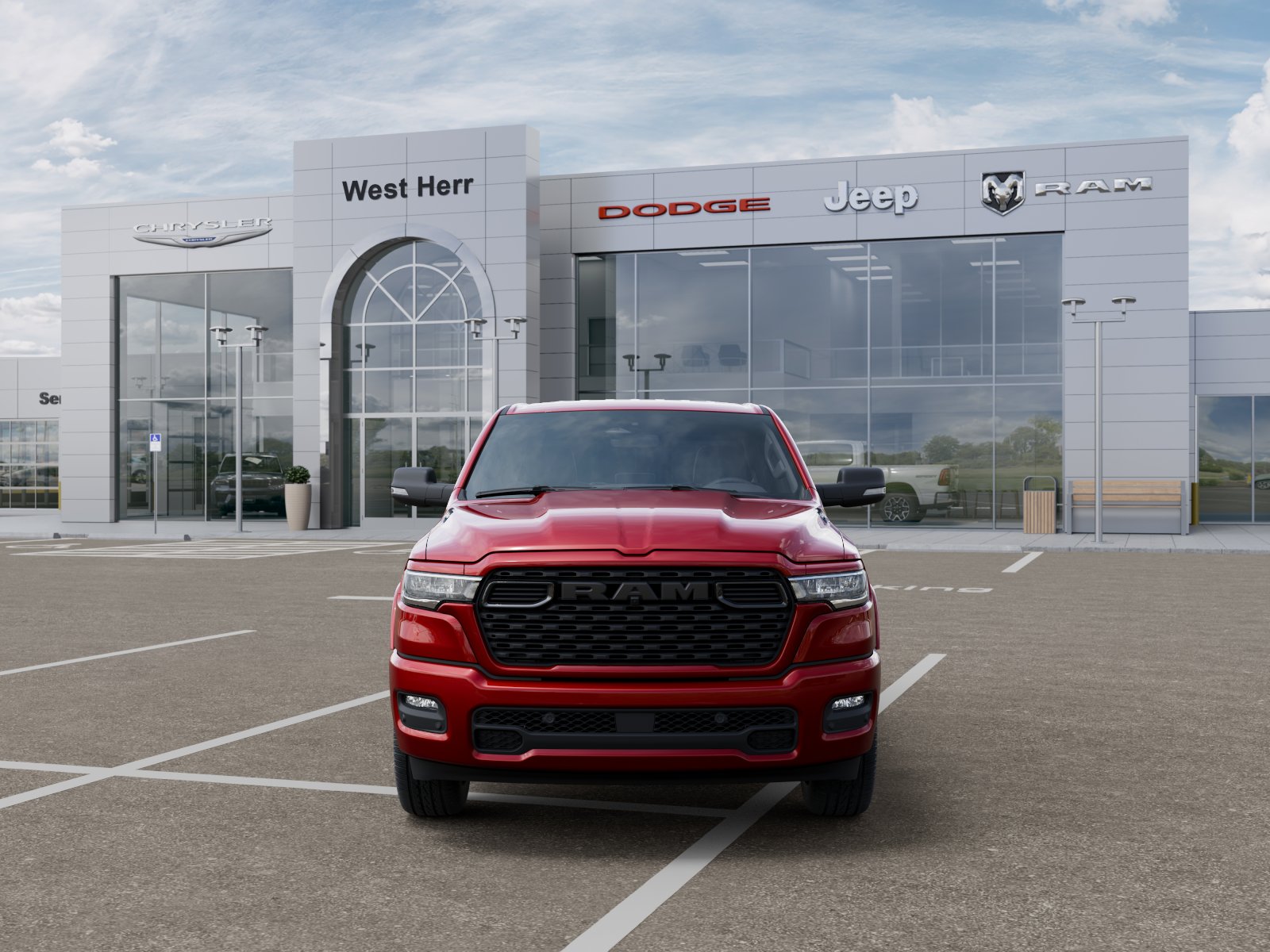 New 2026 Molten Red Pearl-Coat Exterior Paint RAM Big Horn/Lone Star image 18