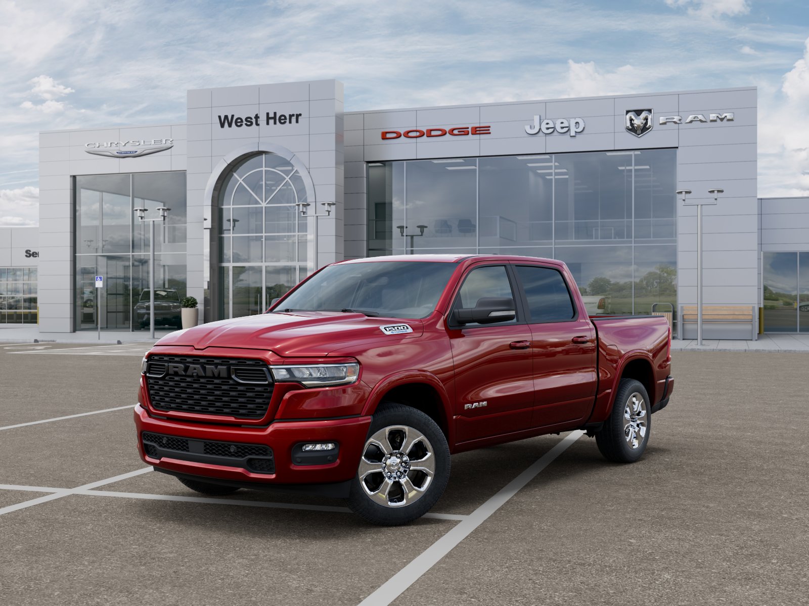 New 2026 Molten Red Pearl-Coat Exterior Paint RAM Big Horn/Lone Star image 13