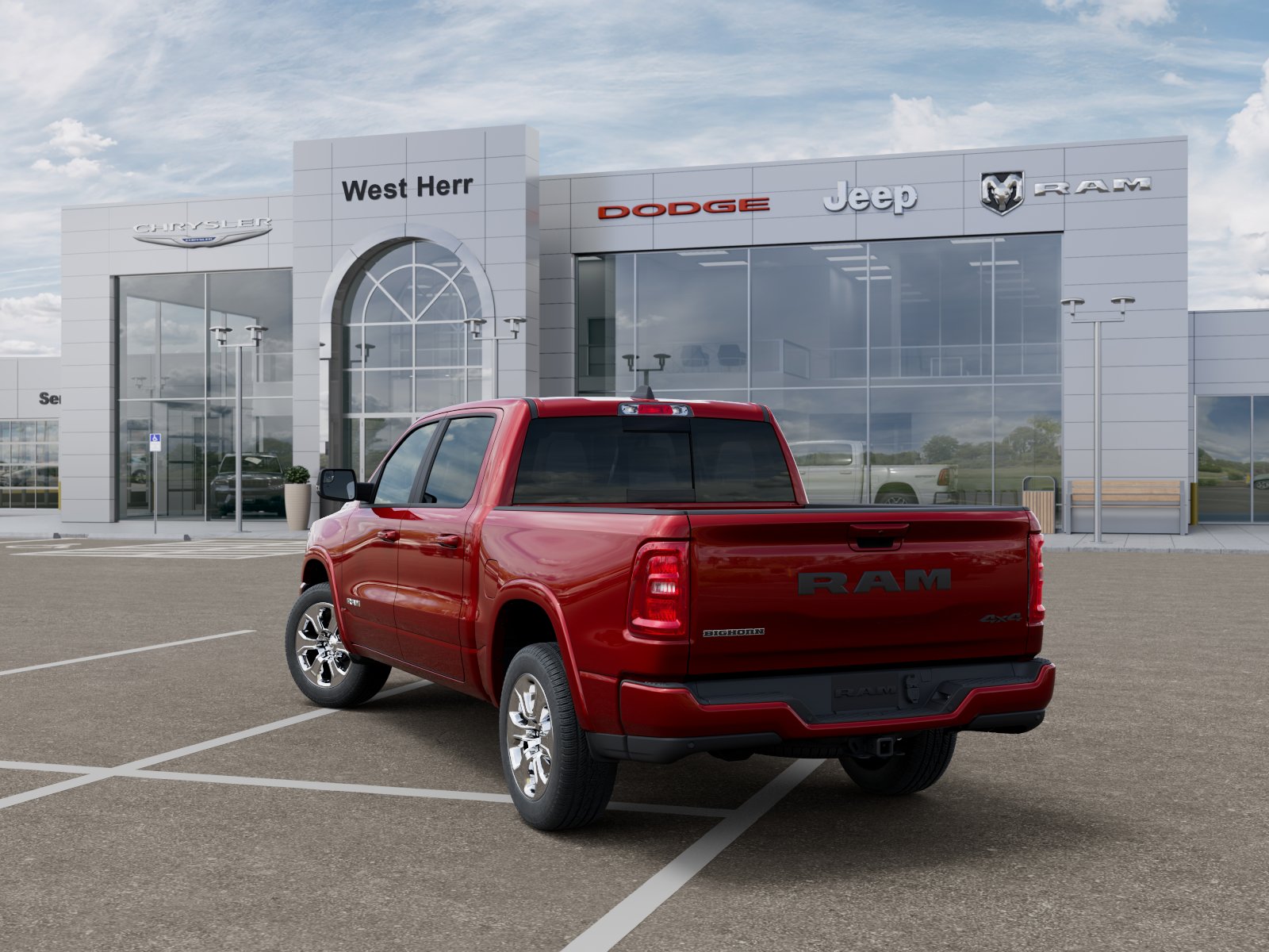 New 2026 Molten Red Pearl-Coat Exterior Paint RAM Big Horn/Lone Star image 15