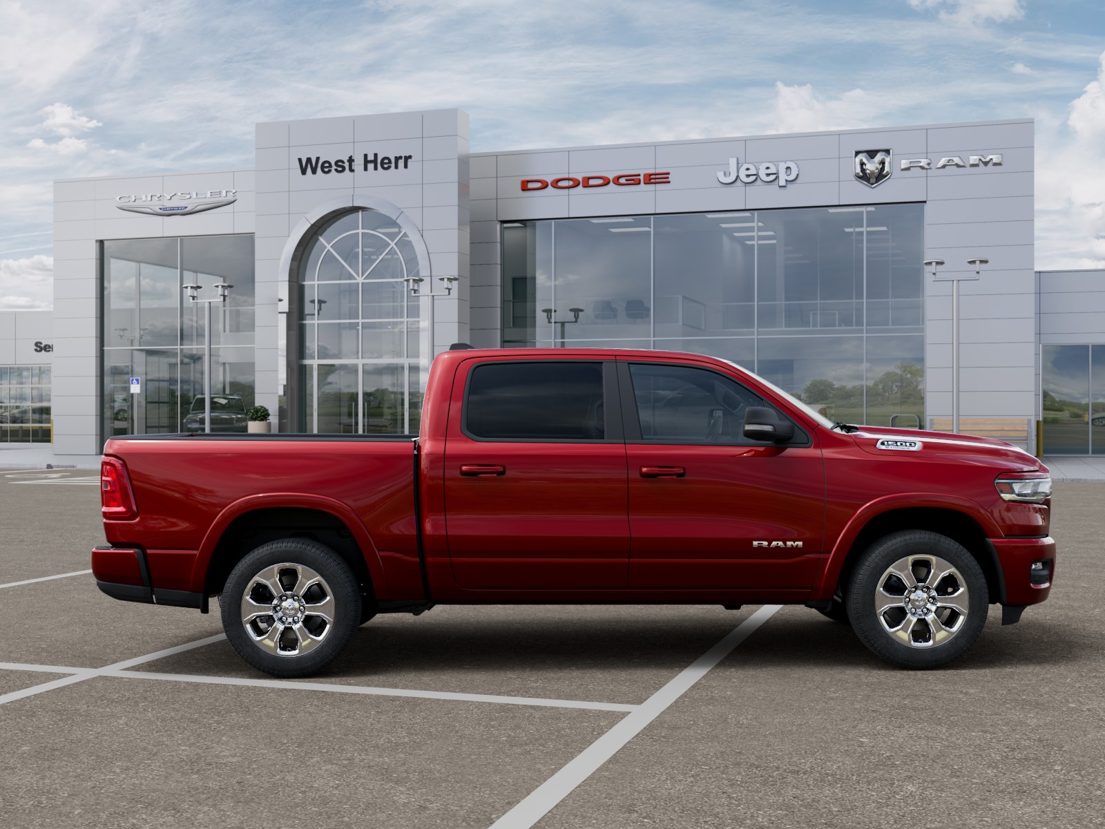 New 2026 Molten Red Pearl-Coat Exterior Paint RAM Big Horn/Lone Star image 33