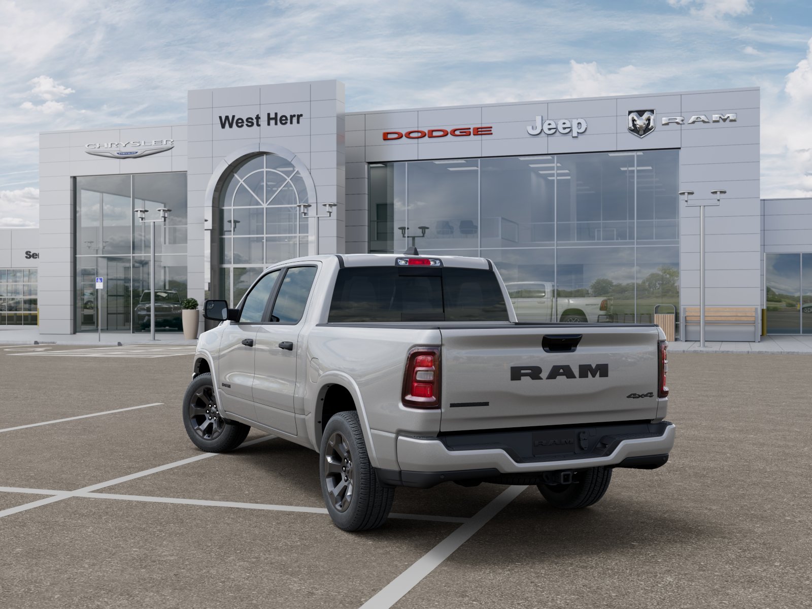 New 2026 Silver Zynith Exterior Paint Ram RAM 1500 BIG HORN CREW CAB 4X4 image 3