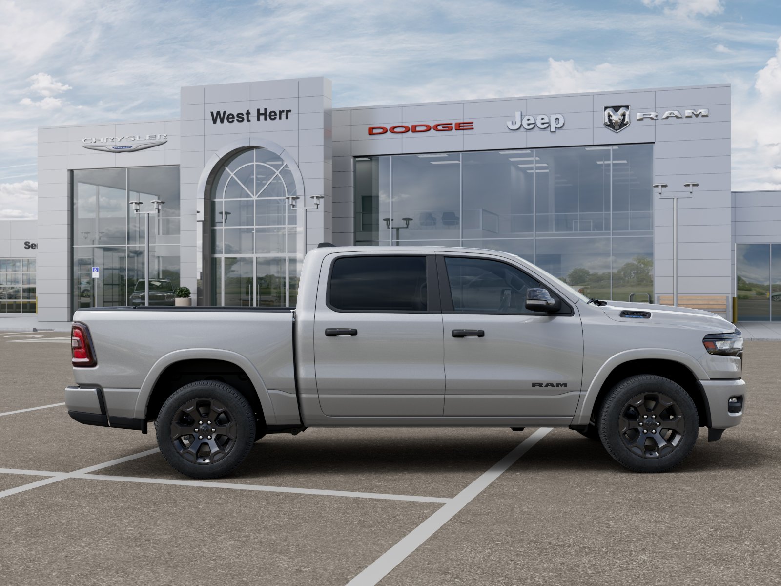 New 2026 Silver Zynith Exterior Paint Ram RAM 1500 BIG HORN CREW CAB 4X4 image 21