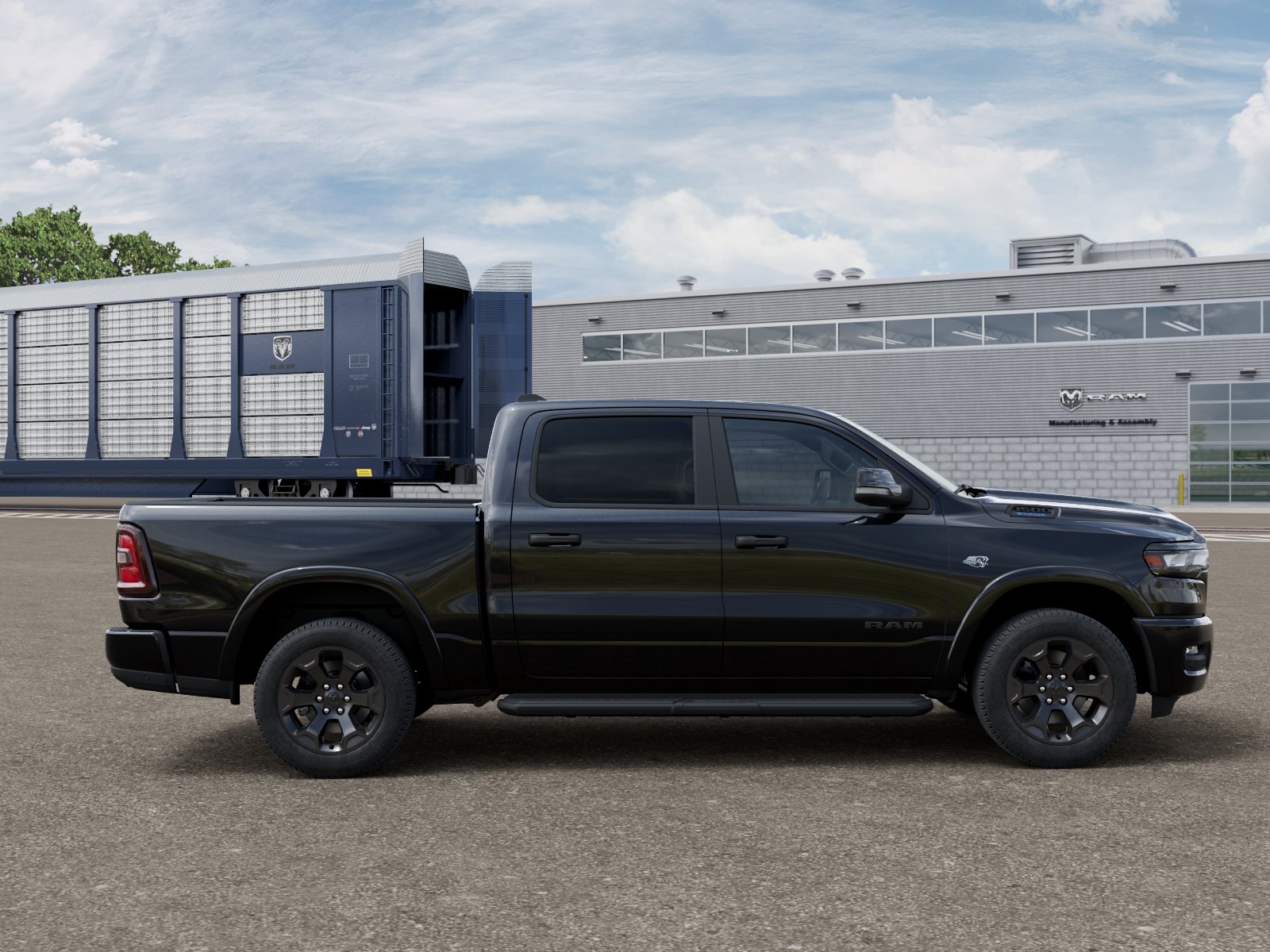 New 2026 Diamond Black Crystal Pearl-Coat Exterior Paint RAM BIG HORN image 30