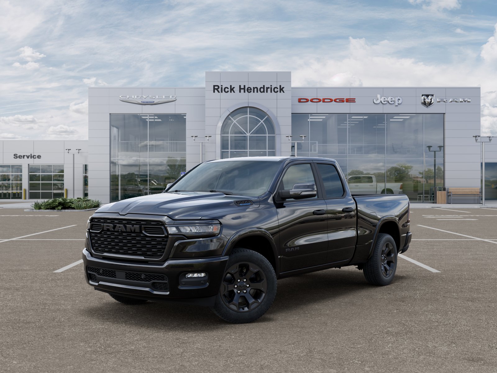 New 2026 Diamond Black Crystal Pearl-Coat Exterior Paint RAM Big Horn image 34