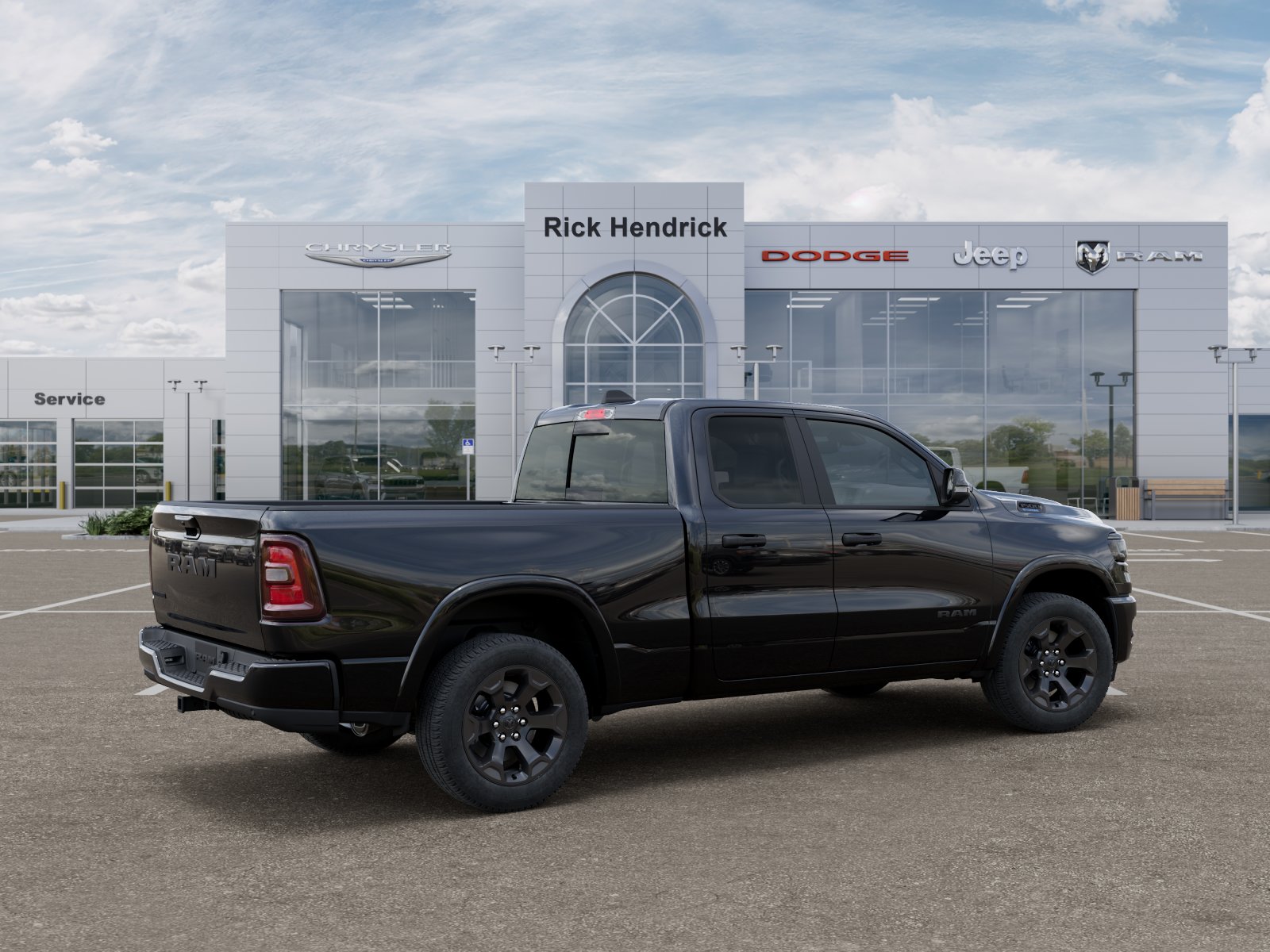 New 2026 Diamond Black Crystal Pearl-Coat Exterior Paint RAM Big Horn image 37