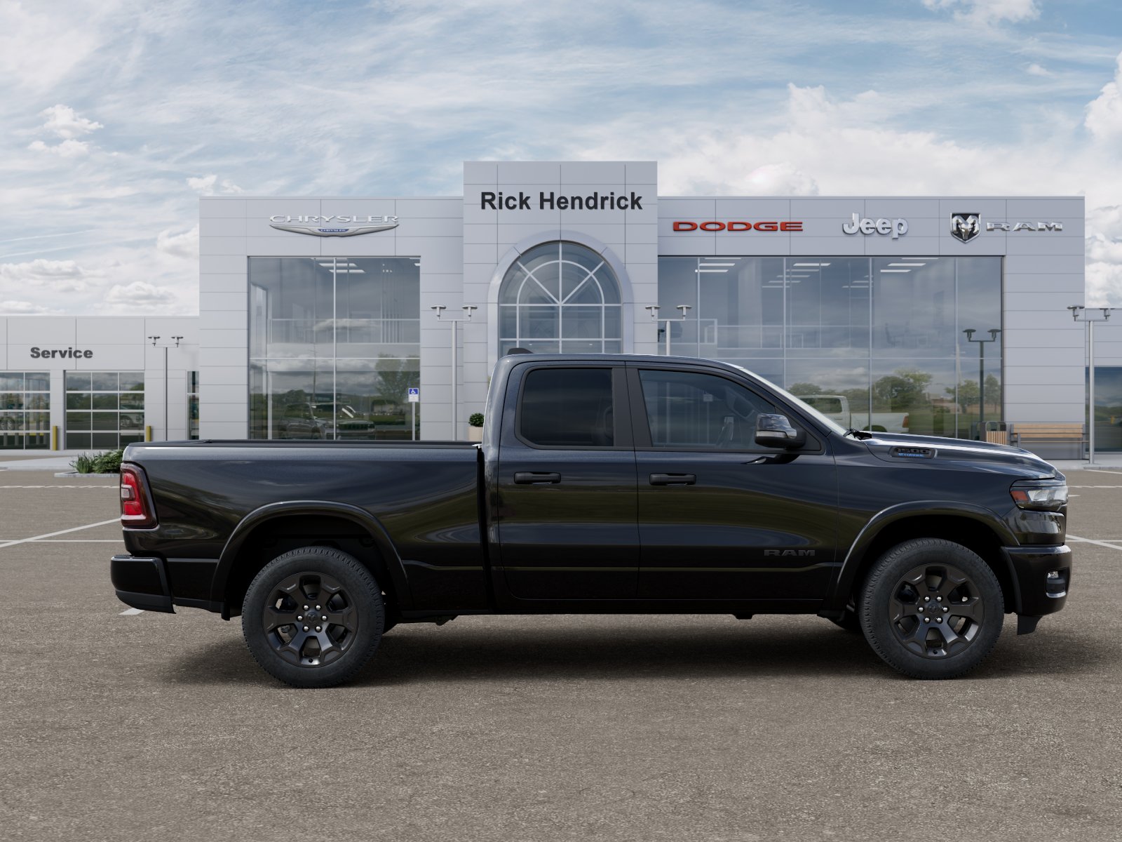 New 2026 Diamond Black Crystal Pearl-Coat Exterior Paint RAM Big Horn image 54