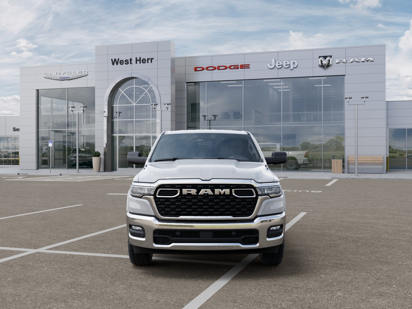 New 2026 Bright White Clear-Coat Exterior Paint RAM RAM 1500 BIG HORN CREW CAB 4X4 image 32