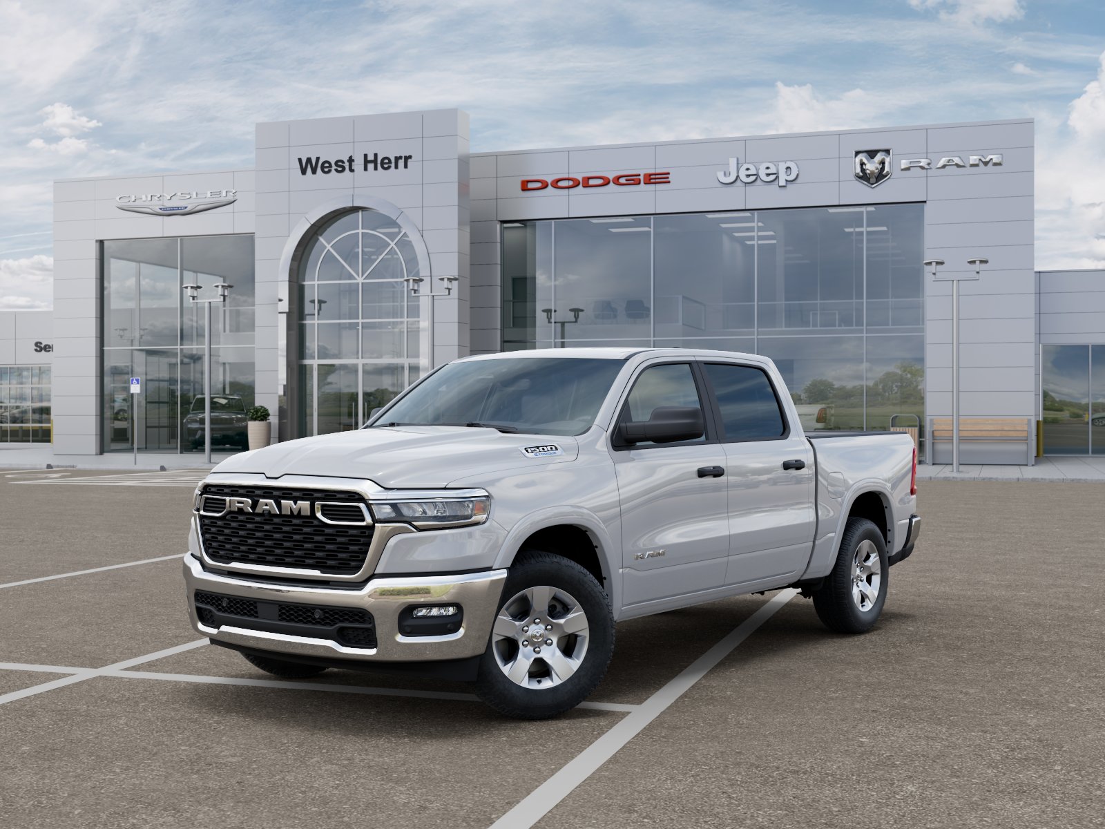 New 2026 Bright White Clear-Coat Exterior Paint RAM RAM 1500 BIG HORN CREW CAB 4X4 image 27