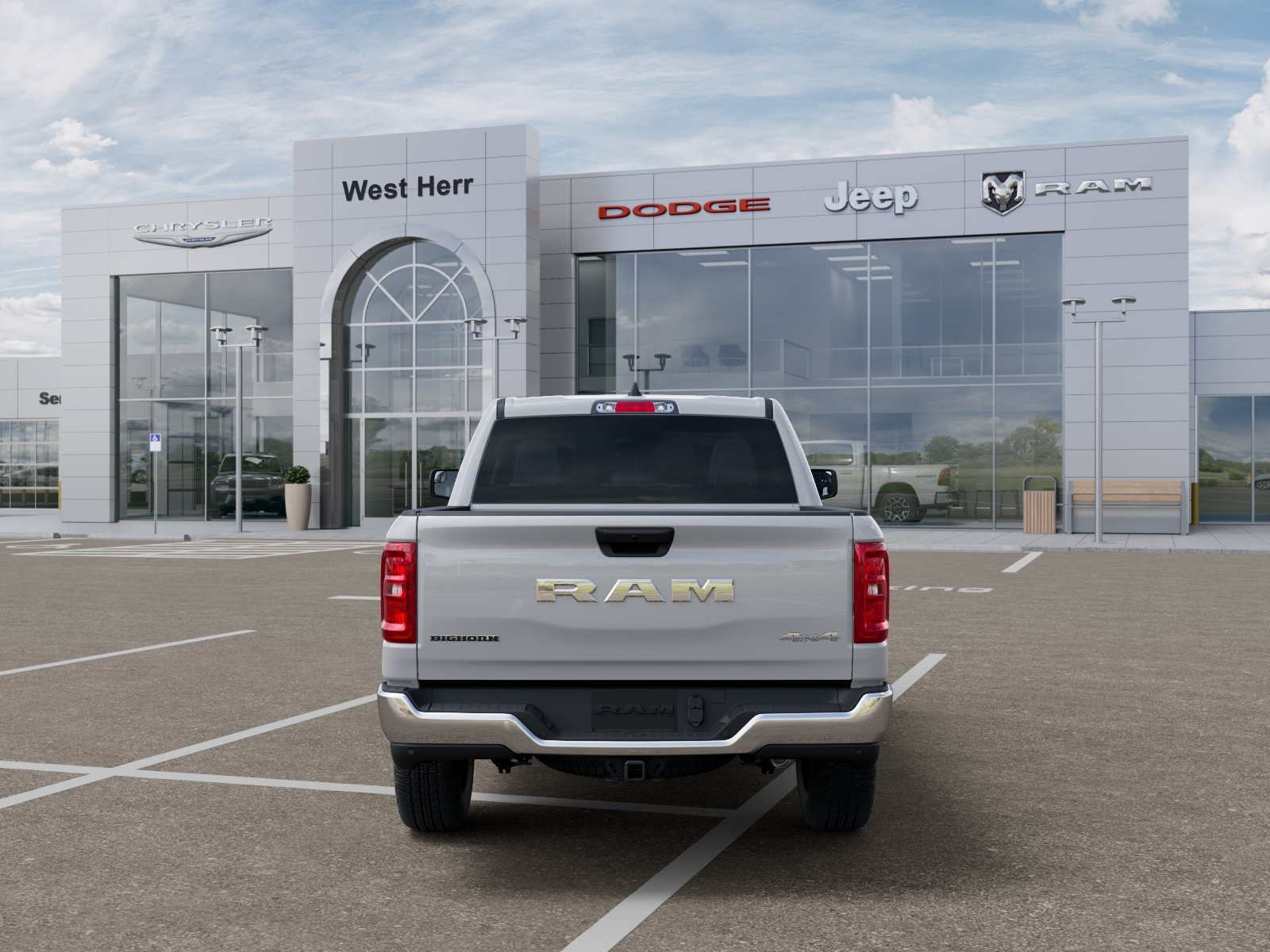 New 2026 Bright White Clear-Coat Exterior Paint RAM RAM 1500 BIG HORN CREW CAB 4X4 image 33