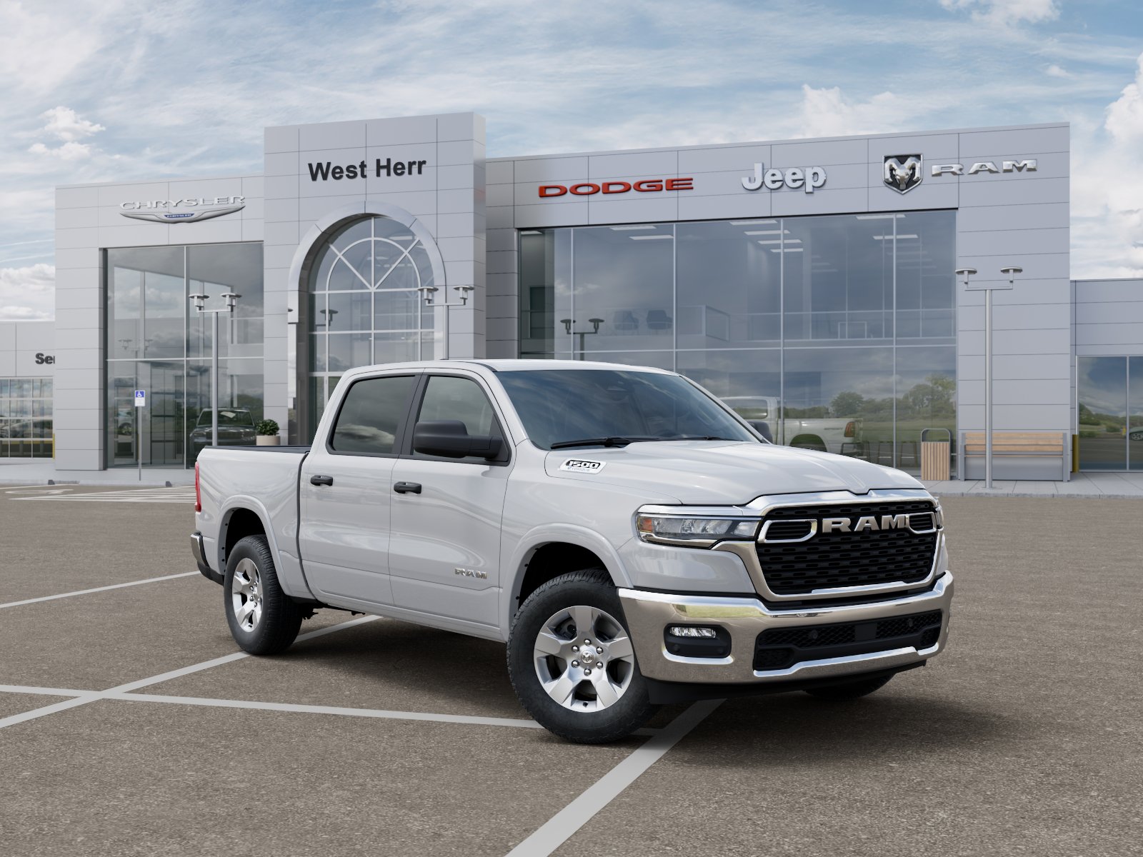 New 2026 Bright White Clear-Coat Exterior Paint RAM RAM 1500 BIG HORN CREW CAB 4X4 image 31