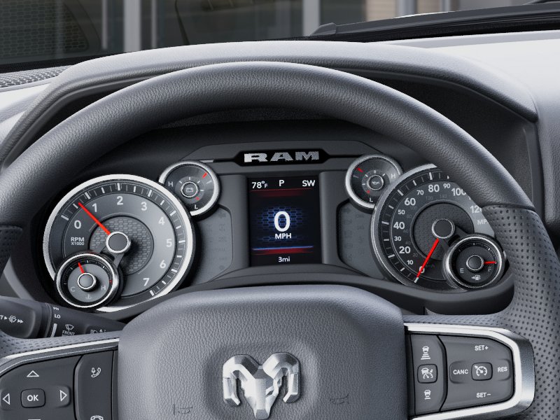 New 2026 Bright White Clear-Coat Exterior Paint RAM RAM 1500 BIG HORN CREW CAB 4X4 image 43