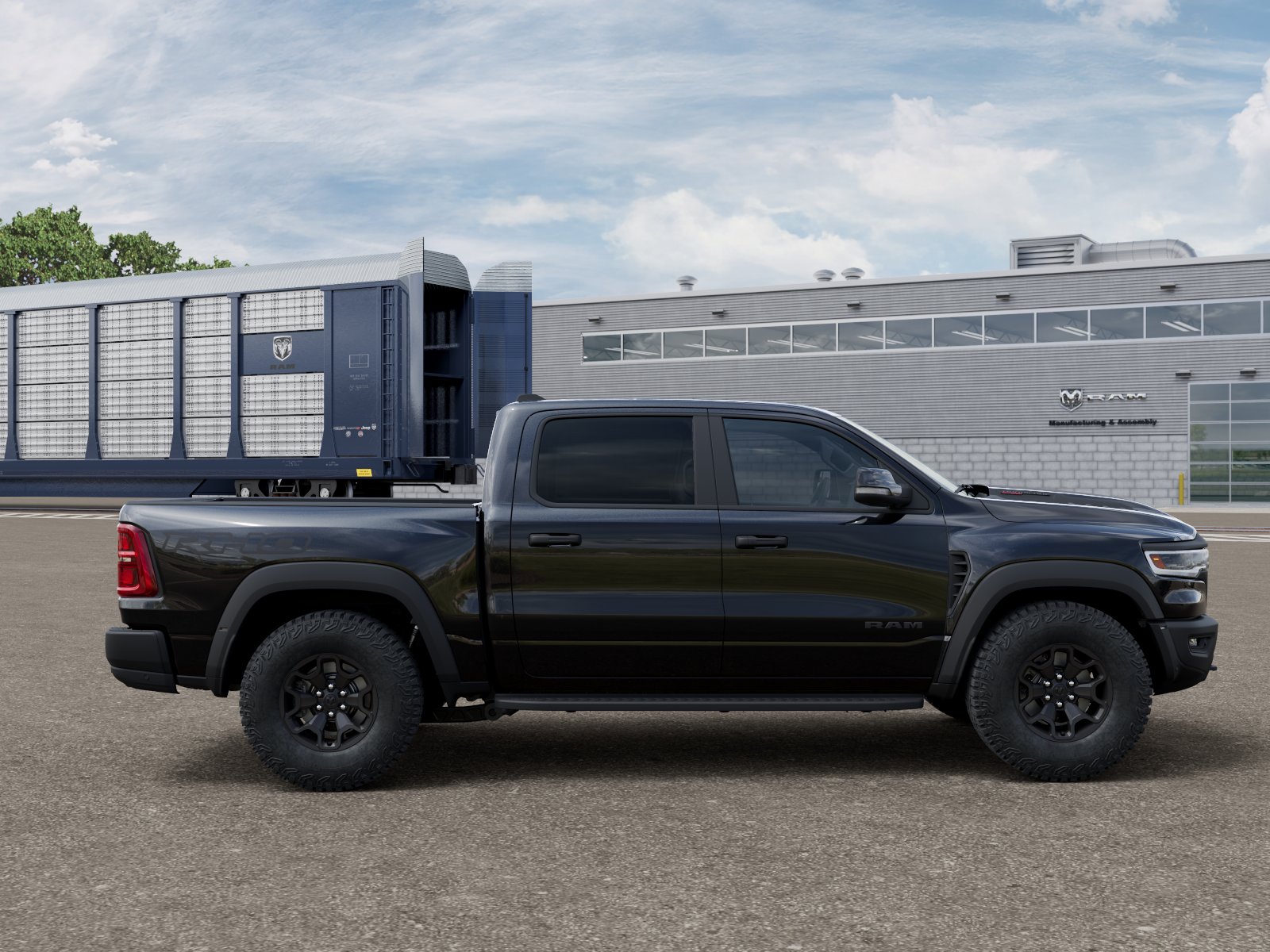 New 2026 Diamond Black Crystal Pearl-Coat Exterior Paint RAM RHO image 12