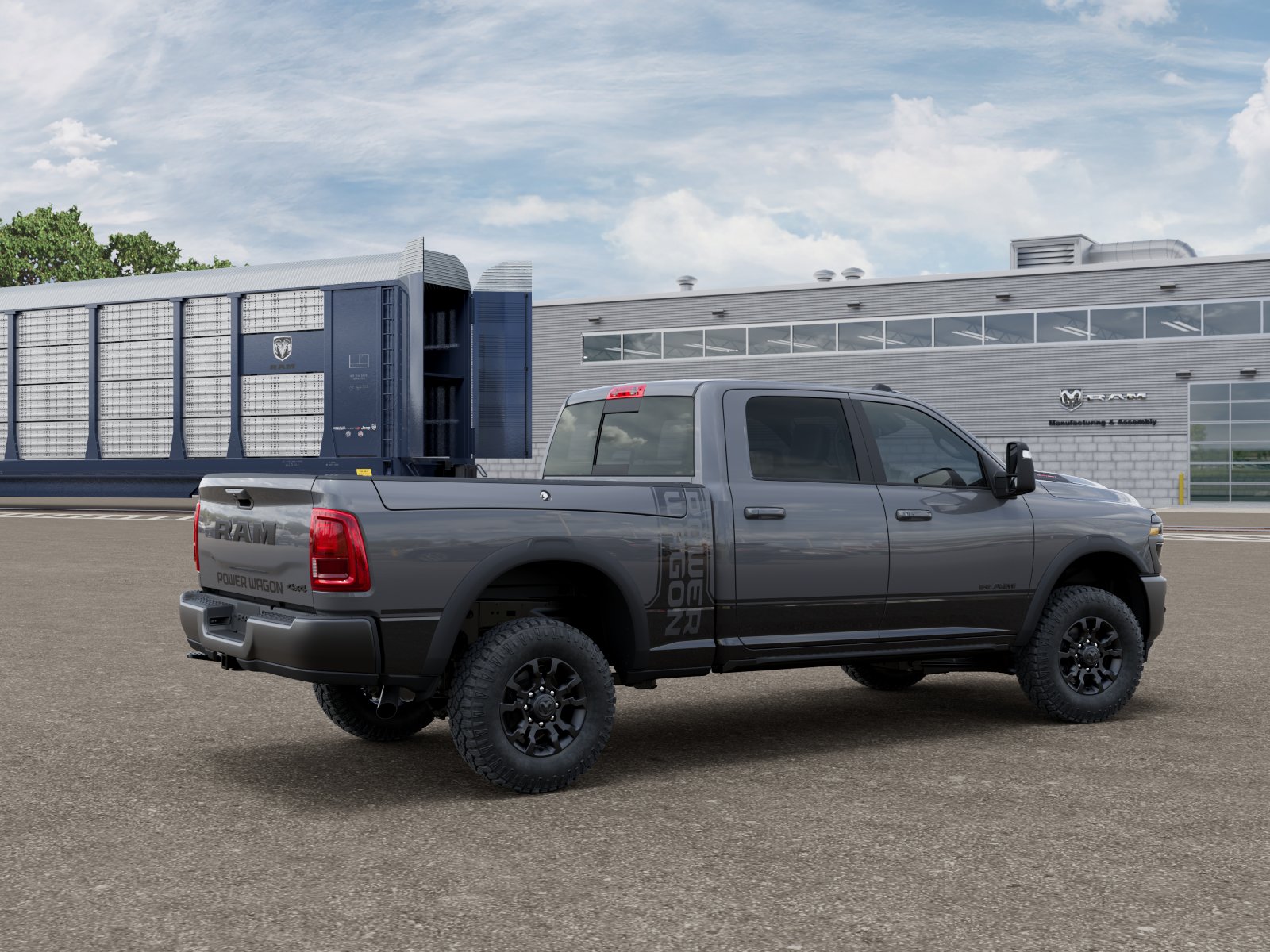 New 2026 Ceramic Gray Clear-Coat Exterior Paint RAM POWER WAGON image 4