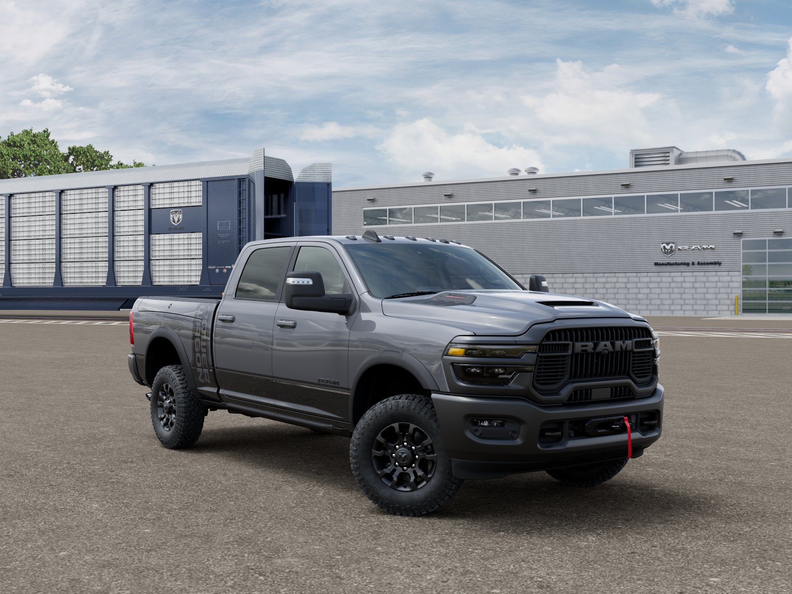New 2026 Ceramic Gray Clear-Coat Exterior Paint RAM POWER WAGON image 5