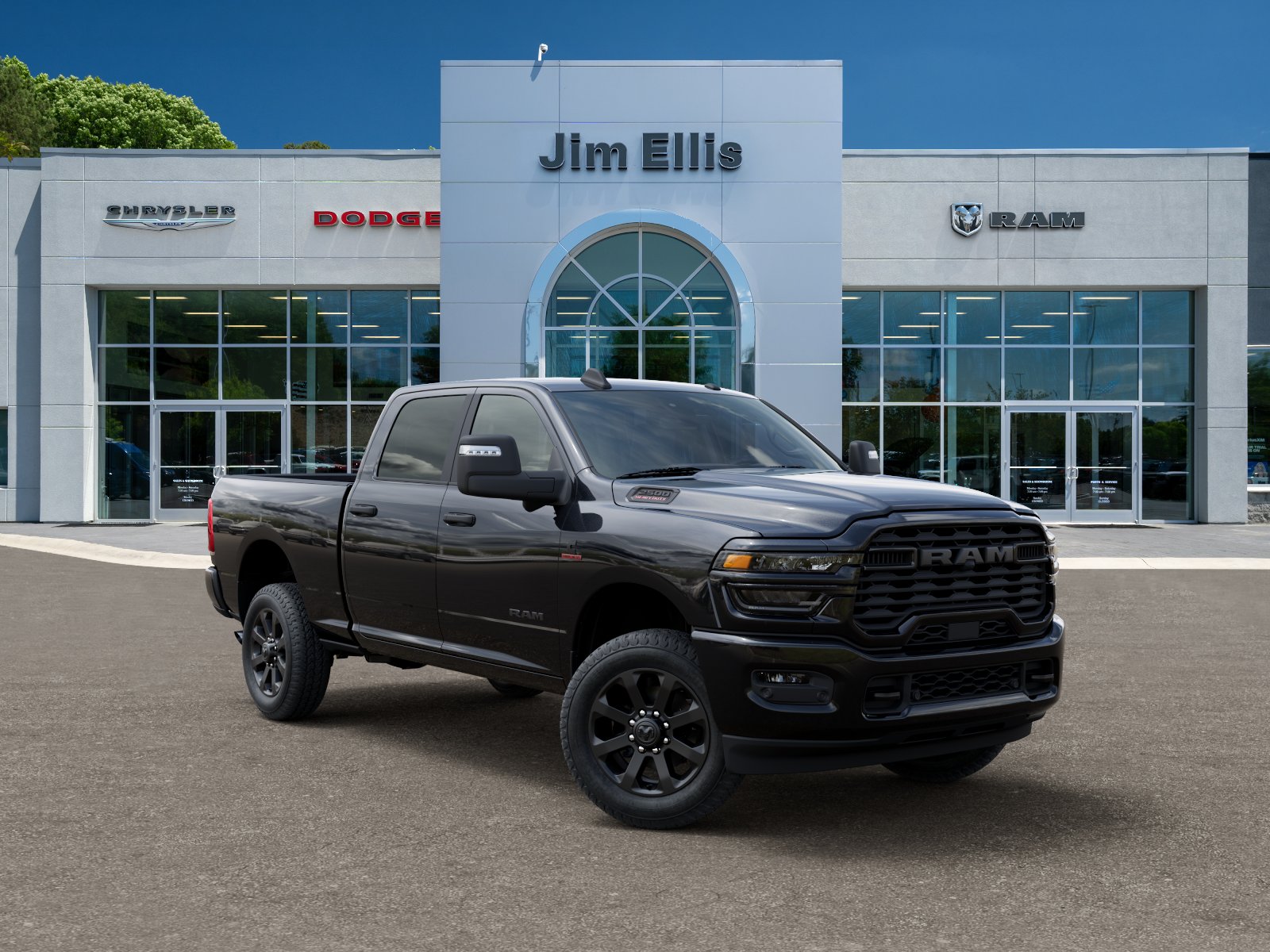 New 2026 Diamond Black Crystal Pearl-Coat Exterior Paint RAM Big Horn image 31