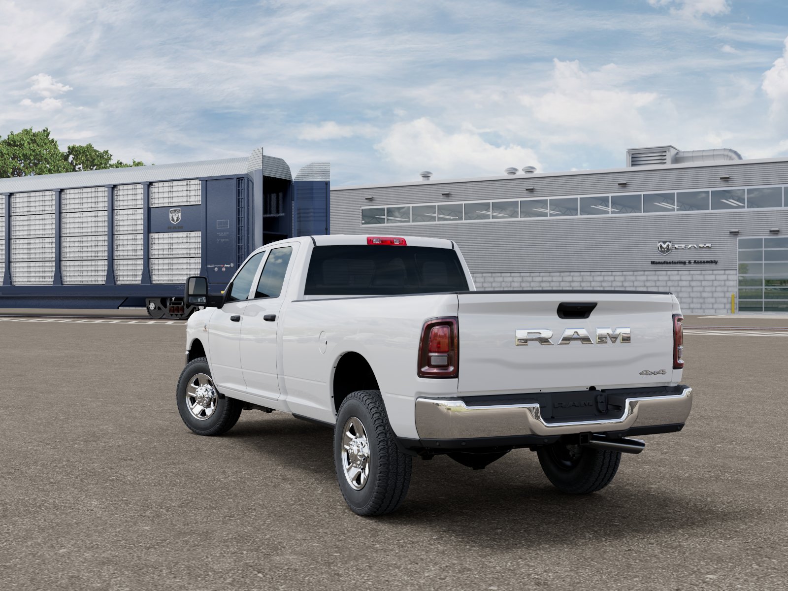 New 2026 Bright White Clear-Coat Exterior Paint RAM TRADESMAN image 3