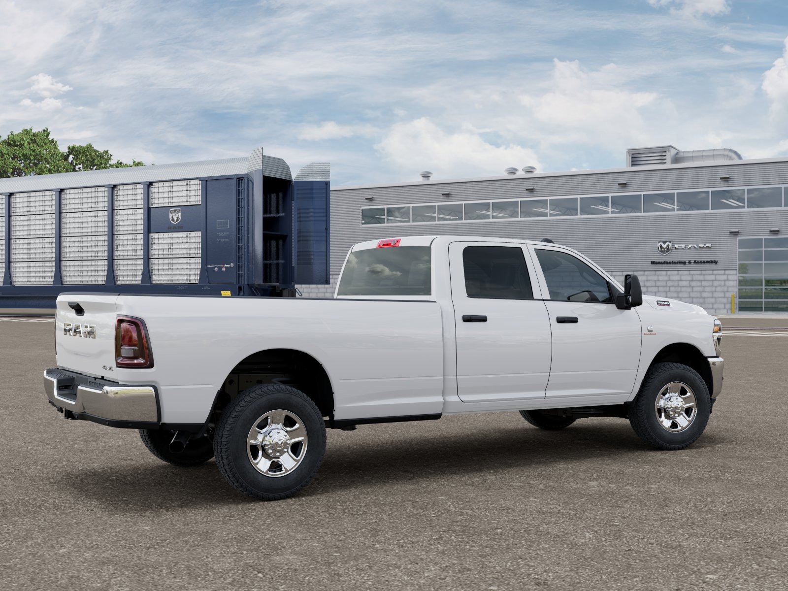 New 2026 Bright White Clear-Coat Exterior Paint RAM TRADESMAN image 4