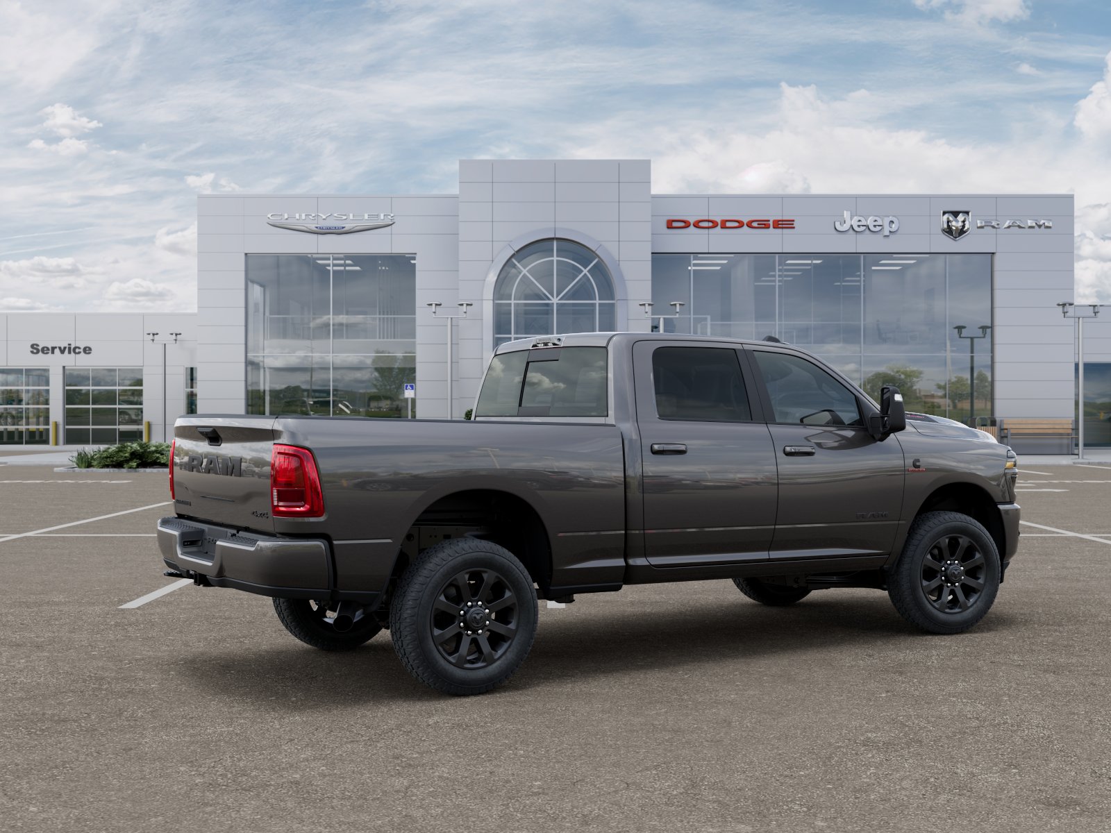 New 2026 Granite Crystal Metallic Clear-Coat Exterior Paint RAM Laramie image 30