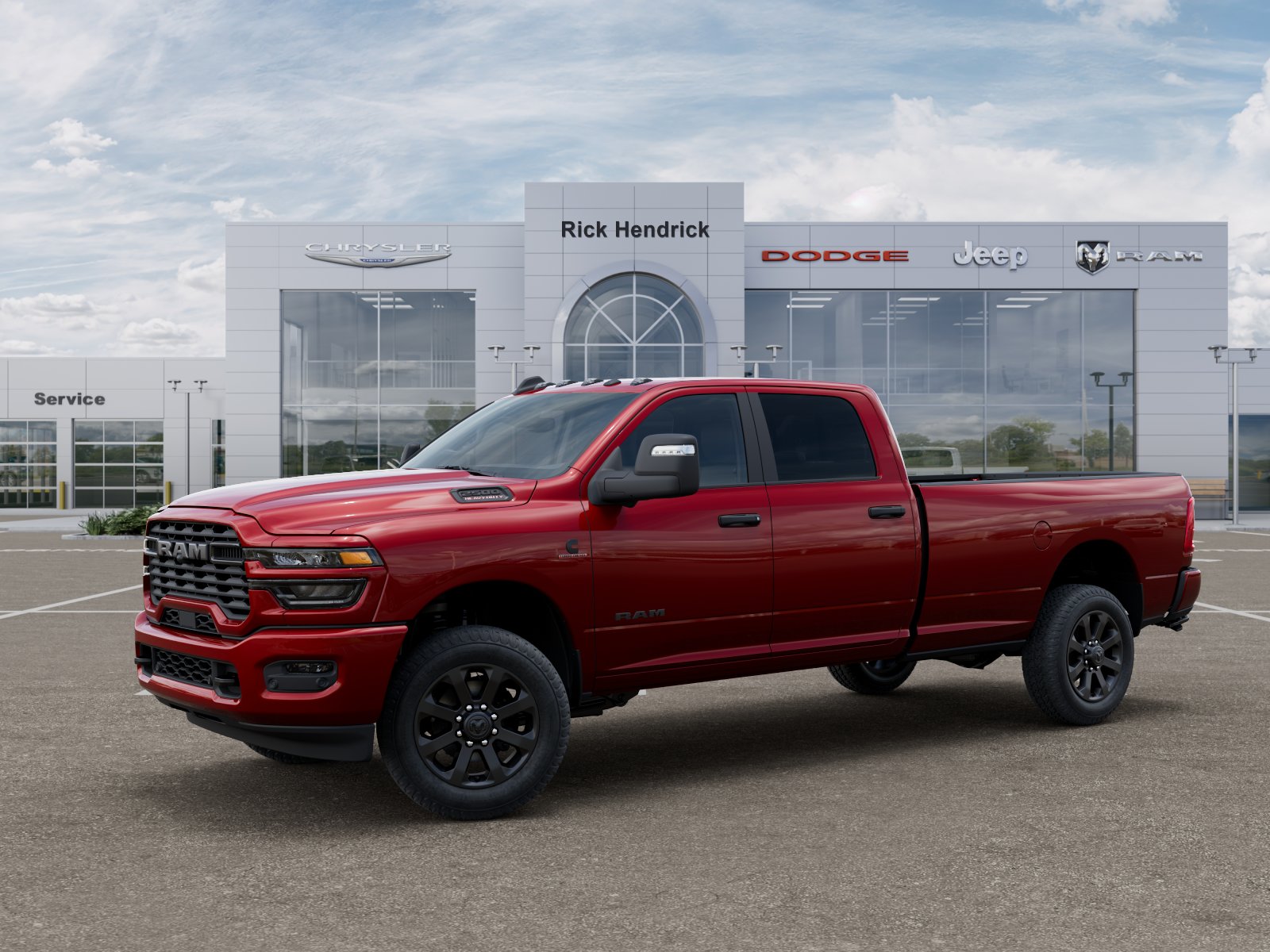 New 2026 Molten Red Pearl-Coat Exterior Paint RAM Big Horn image 44