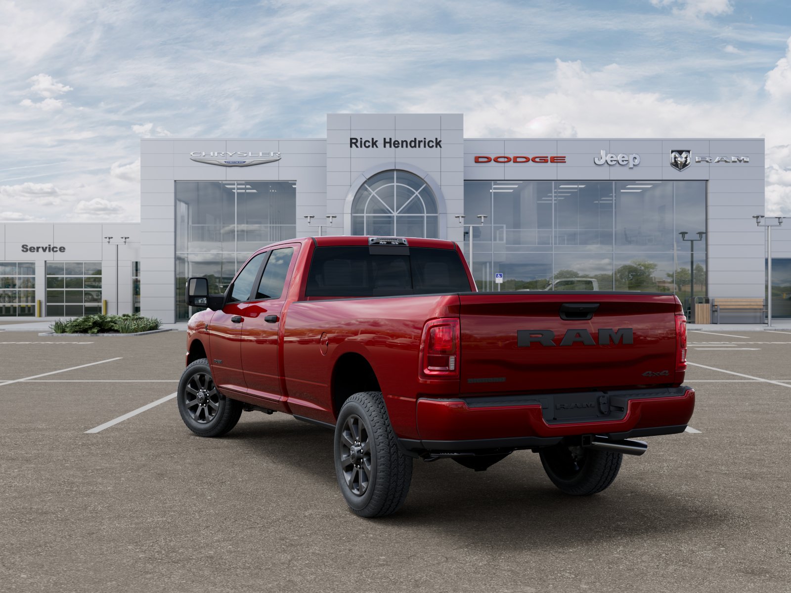 New 2026 Molten Red Pearl-Coat Exterior Paint RAM Big Horn image 45
