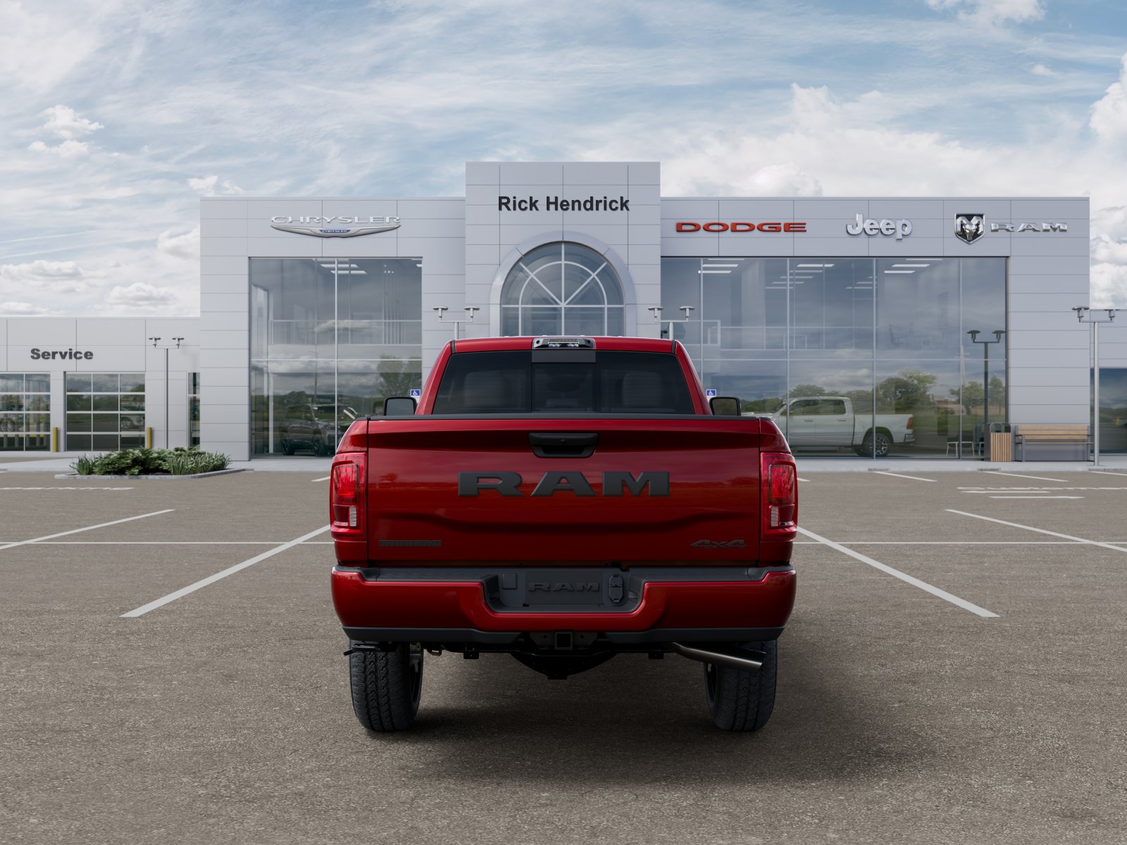 New 2026 Molten Red Pearl-Coat Exterior Paint RAM Big Horn image 48