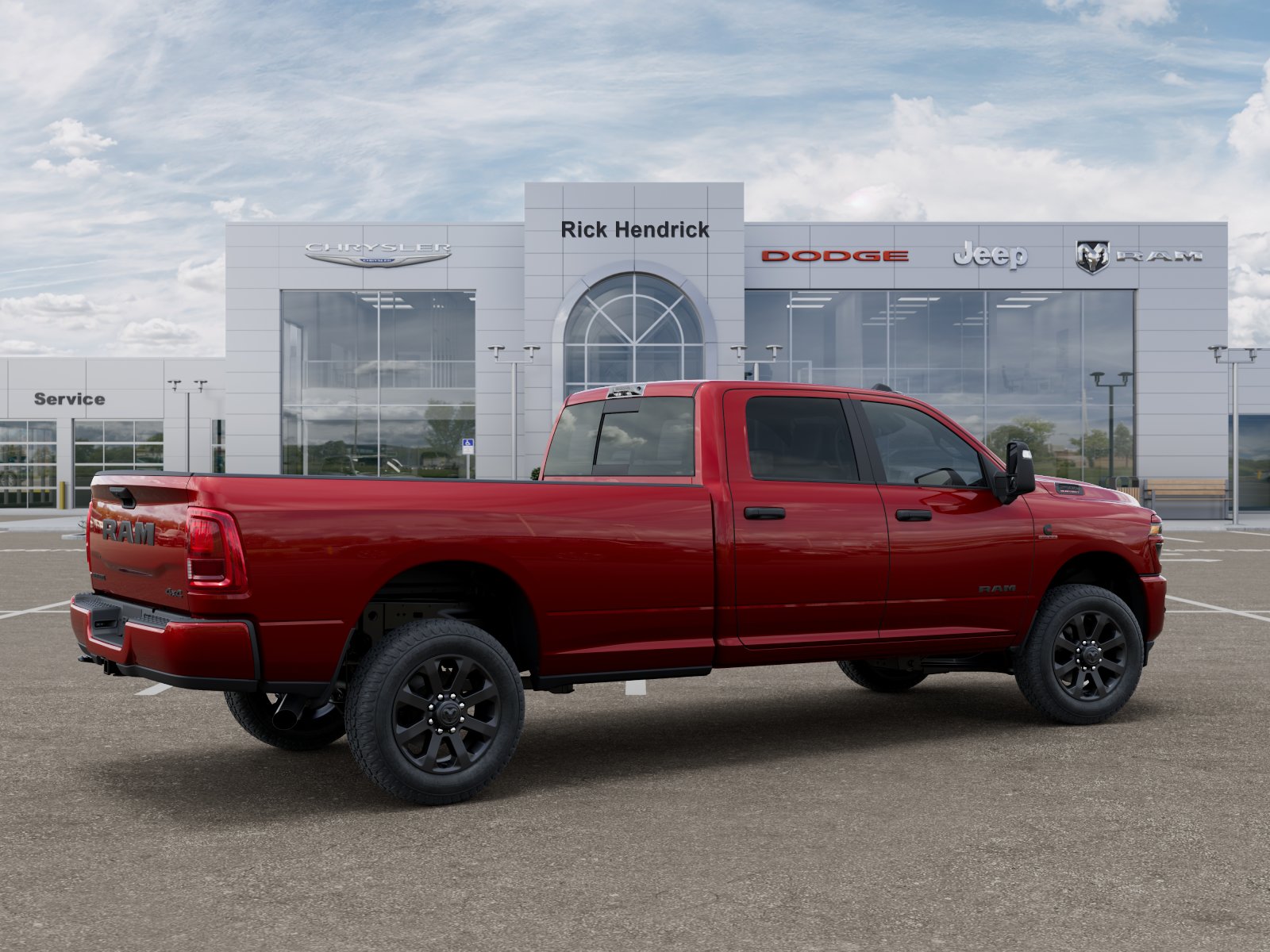 New 2026 Molten Red Pearl-Coat Exterior Paint RAM Big Horn image 46