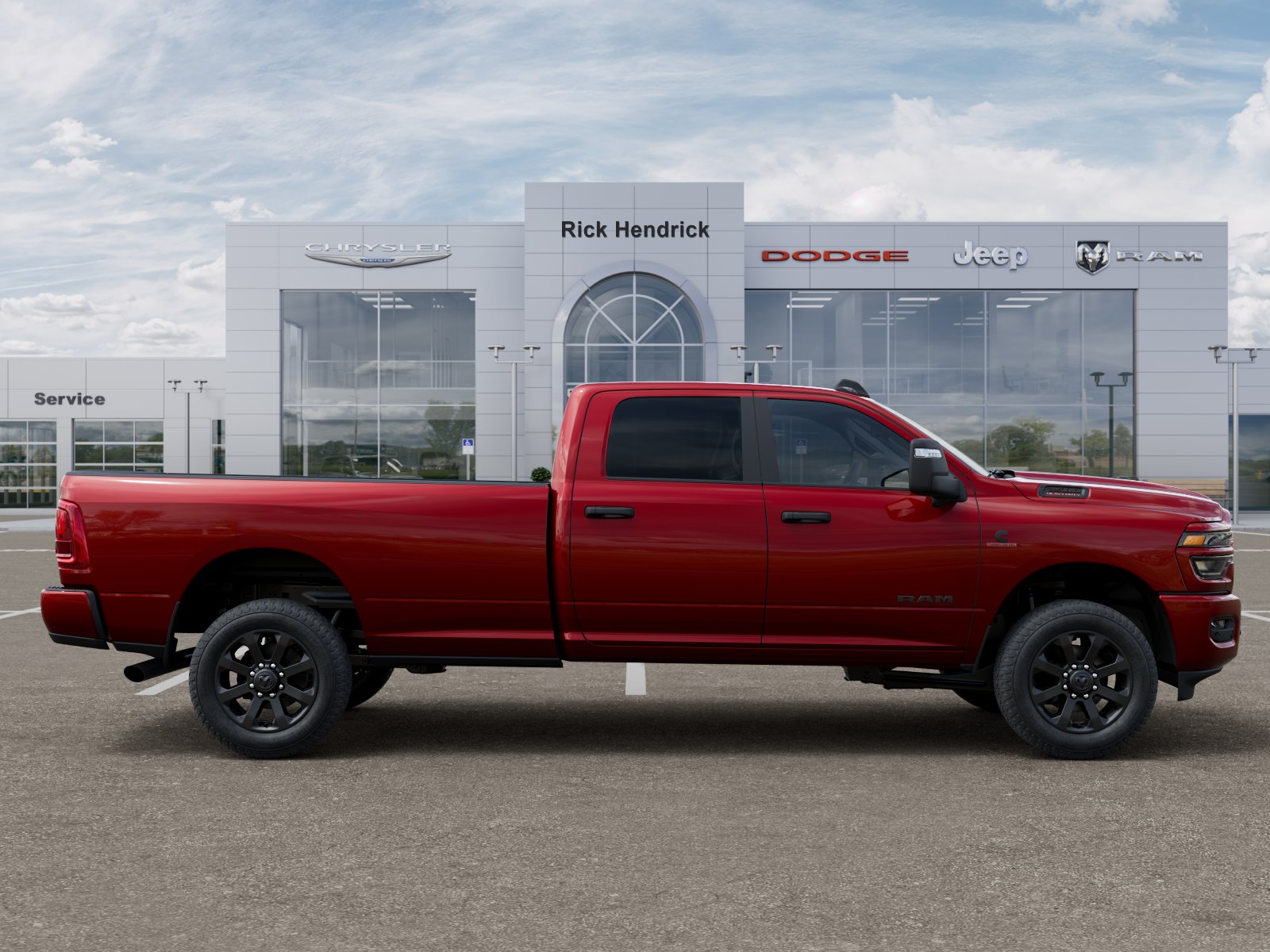 New 2026 Molten Red Pearl-Coat Exterior Paint RAM Big Horn image 62