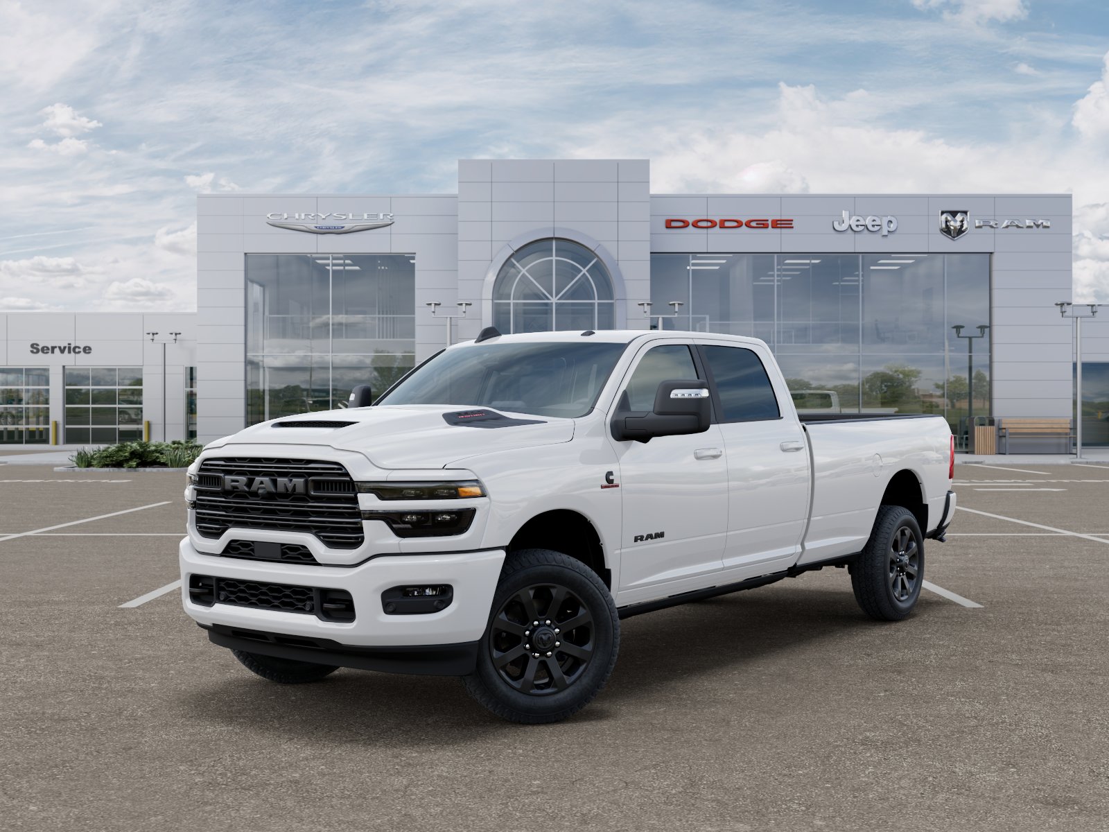 New 2026 Bright White Clear-Coat Exterior Paint RAM Laramie image 27