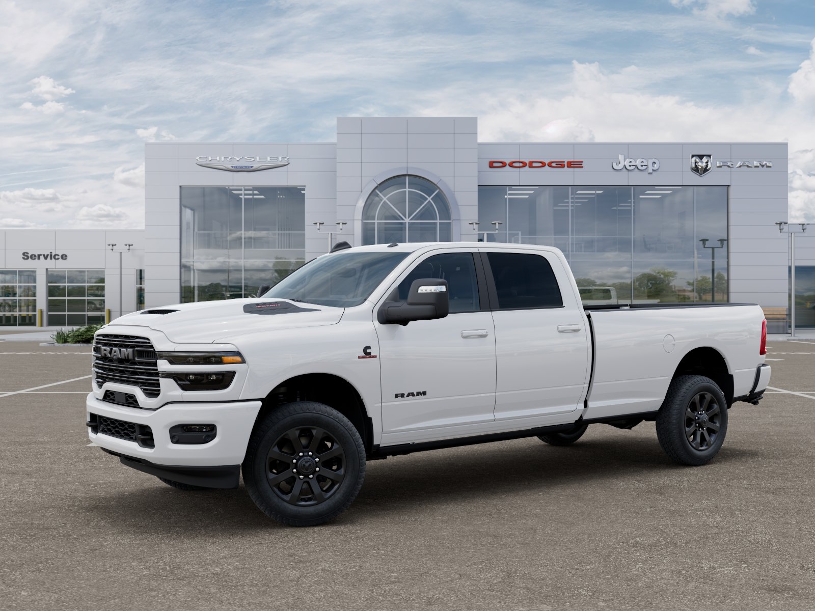 New 2026 Bright White Clear-Coat Exterior Paint RAM Laramie image 28