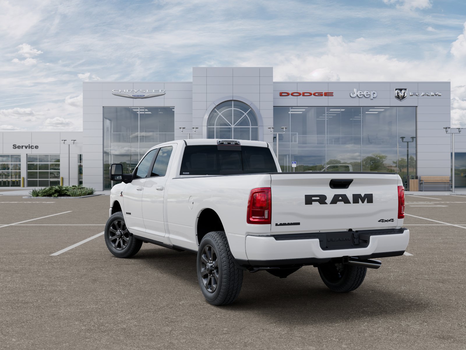New 2026 Bright White Clear-Coat Exterior Paint RAM Laramie image 29
