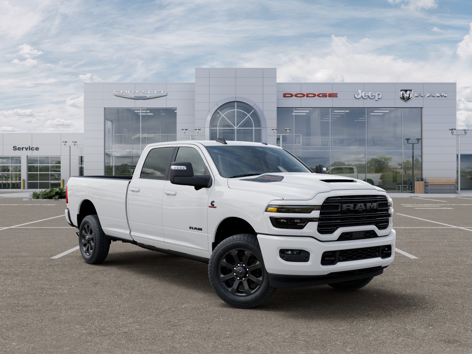 New 2026 Bright White Clear-Coat Exterior Paint RAM Laramie image 31