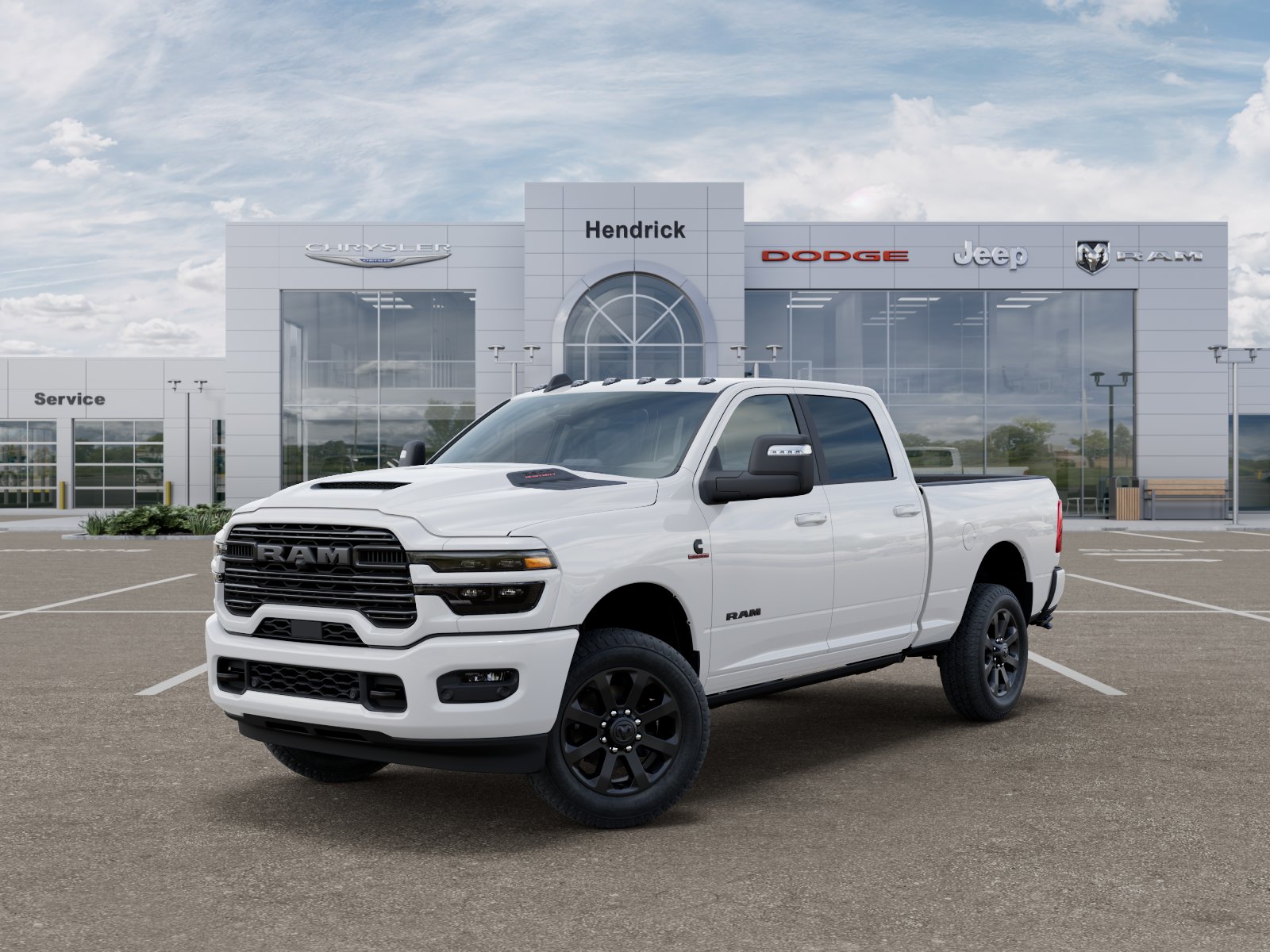New 2026 Bright White Clear-Coat Exterior Paint RAM Laramie image 36