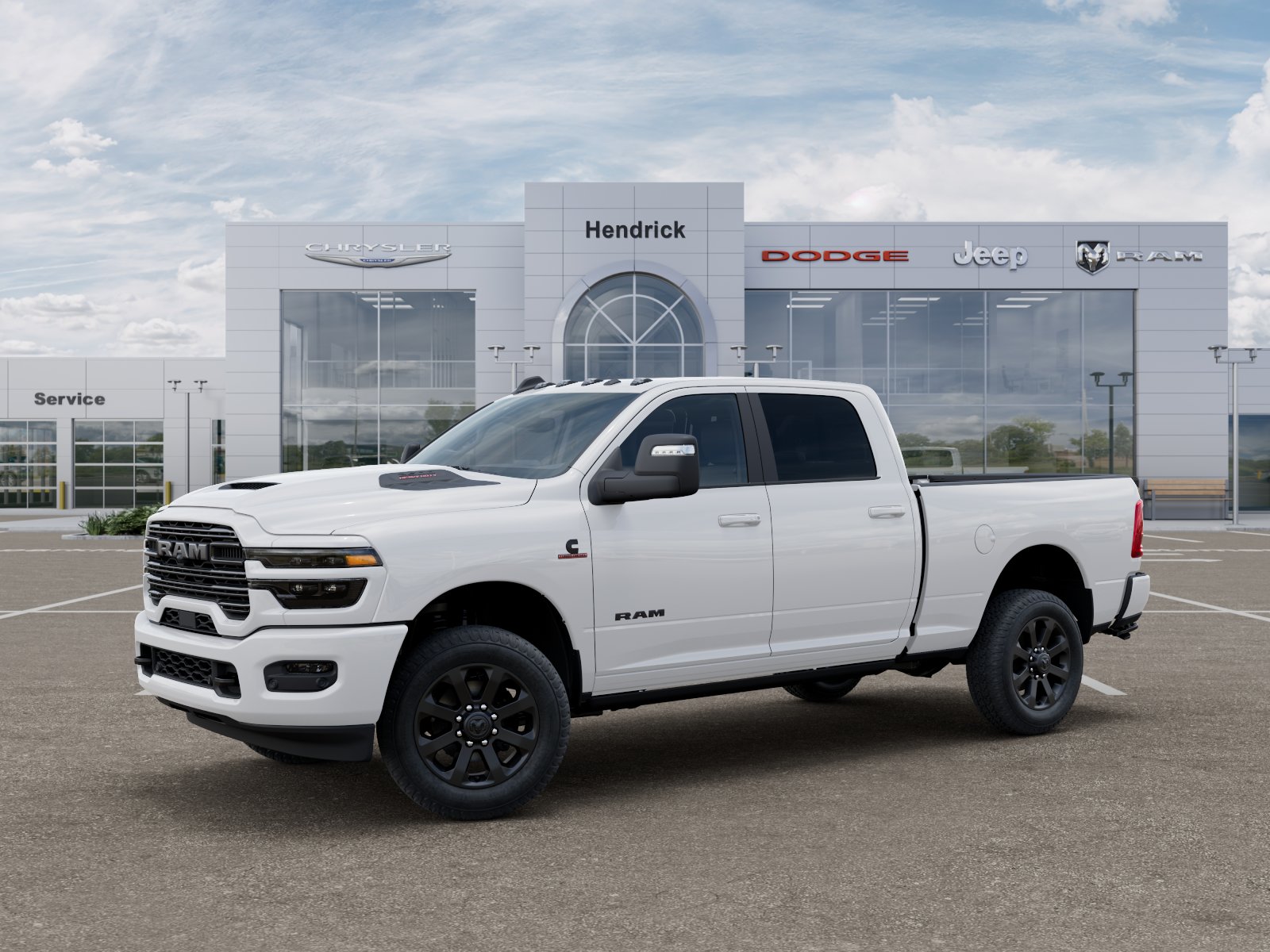 New 2026 Bright White Clear-Coat Exterior Paint RAM Laramie image 37