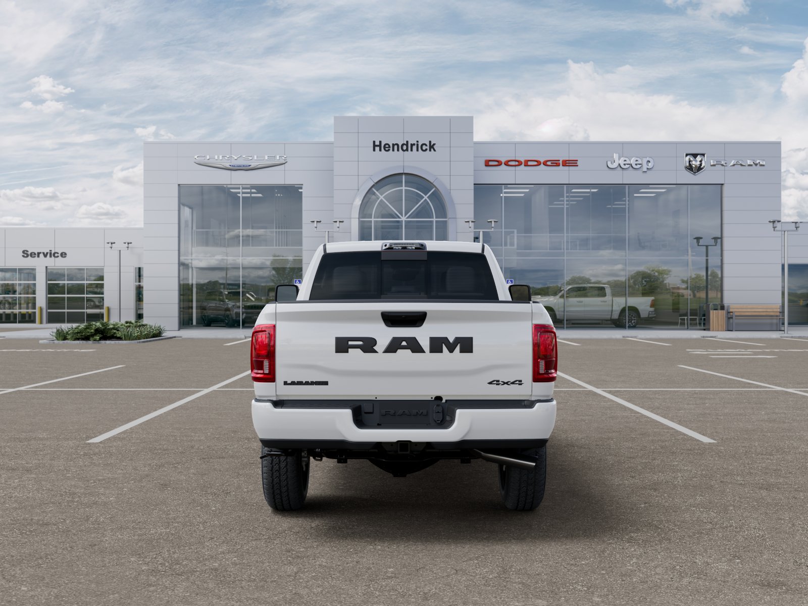 New 2026 Bright White Clear-Coat Exterior Paint RAM Laramie image 42
