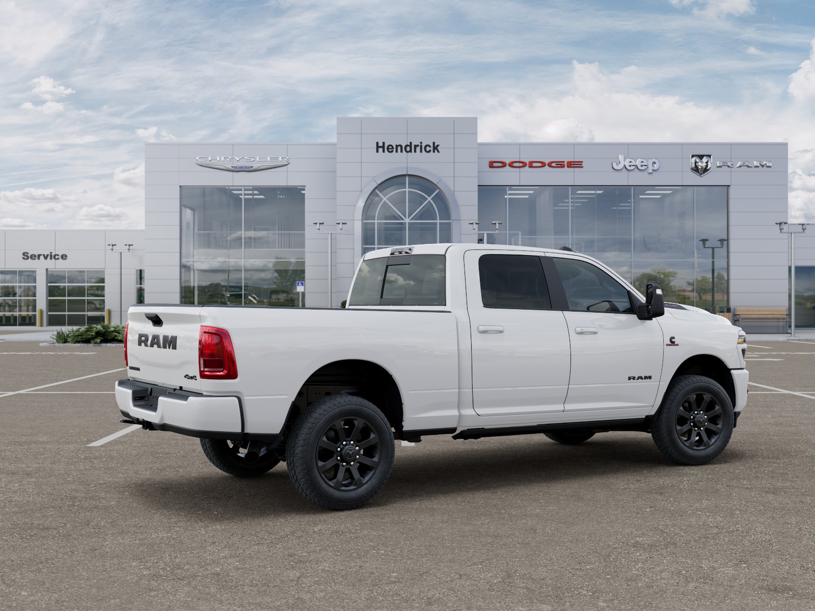 New 2026 Bright White Clear-Coat Exterior Paint RAM Laramie image 39