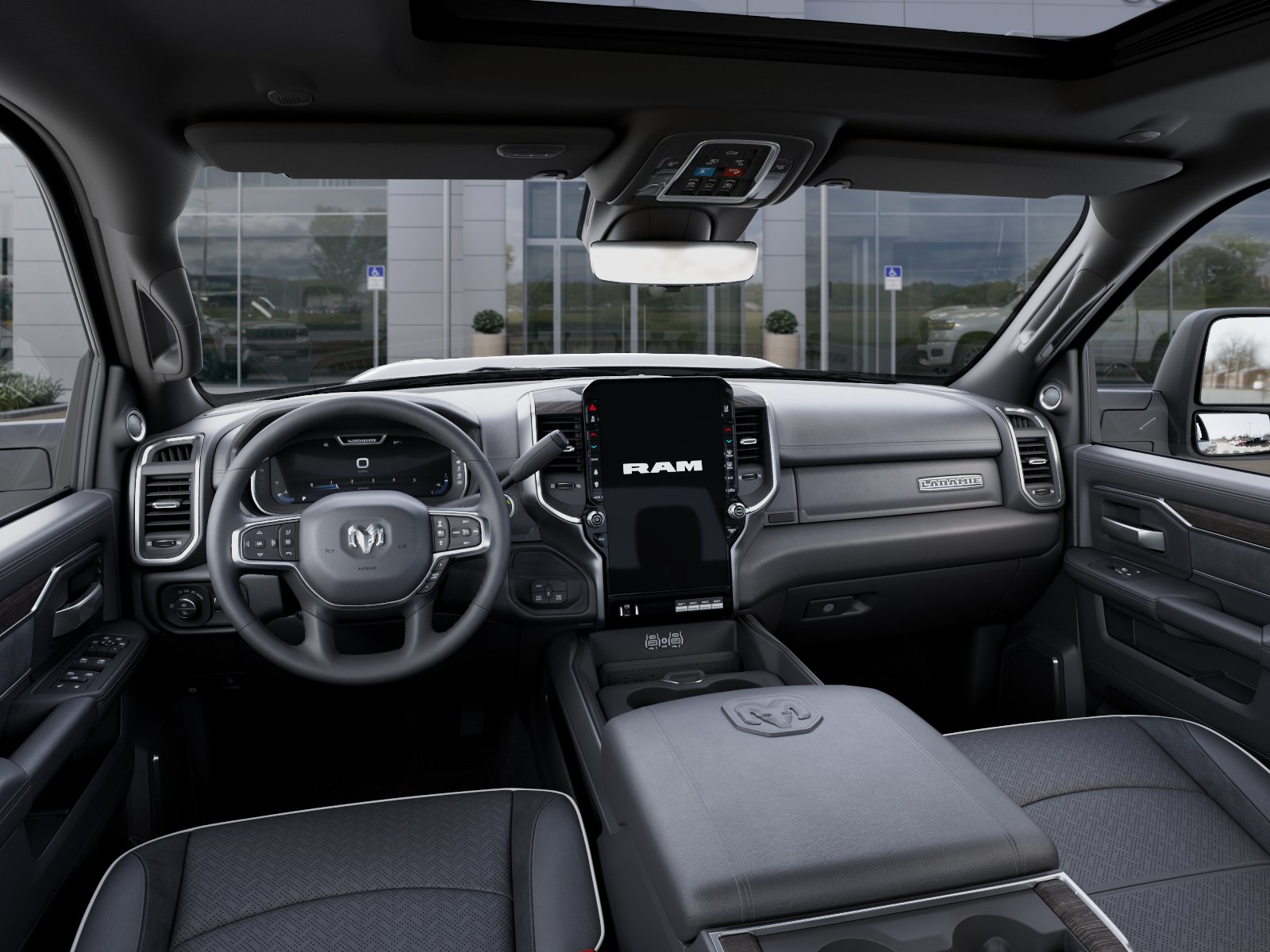 New 2026 Bright White Clear-Coat Exterior Paint RAM Laramie image 49