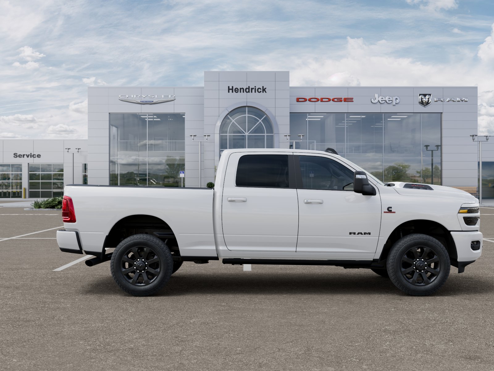 New 2026 Bright White Clear-Coat Exterior Paint RAM Laramie image 56