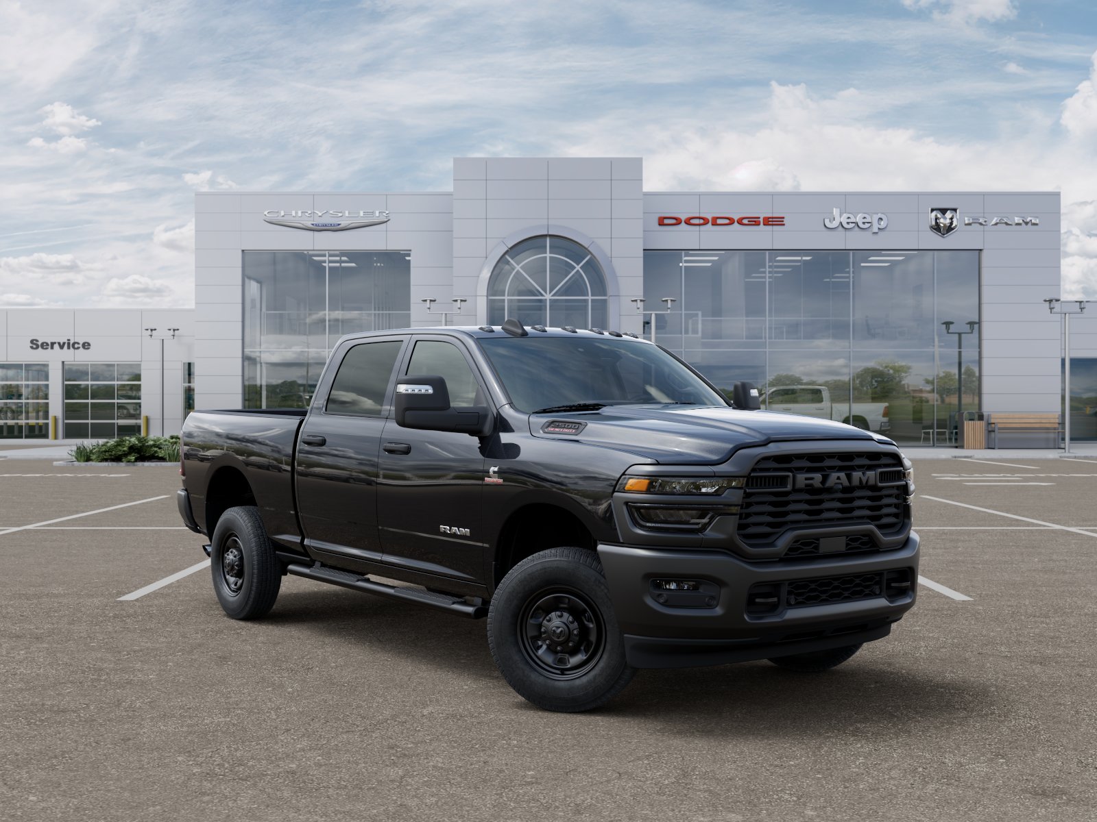 New 2026 Diamond Black Crystal Pearl-Coat Exterior Paint RAM Warlock image 59