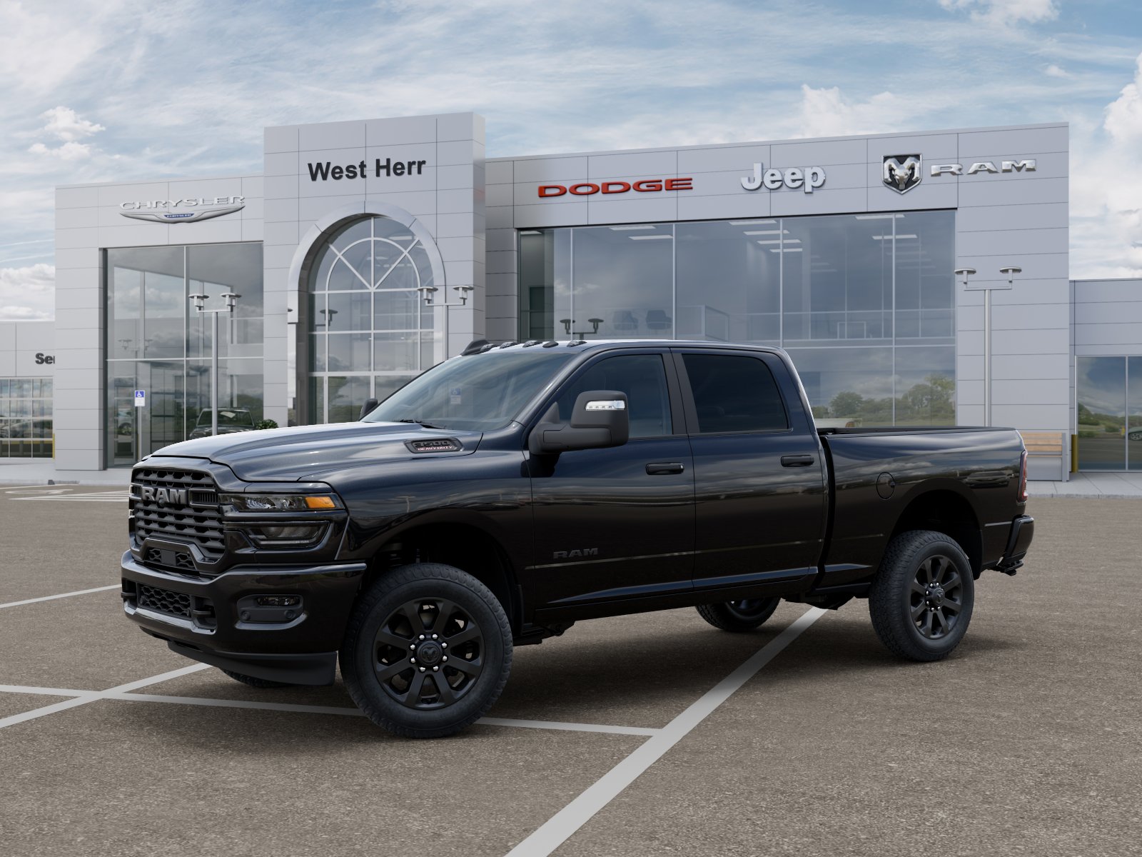 New 2026 Diamond Black Crystal Pearl-Co Ram RAM 3500 BIG HORN CREW CAB 4X4 image 2