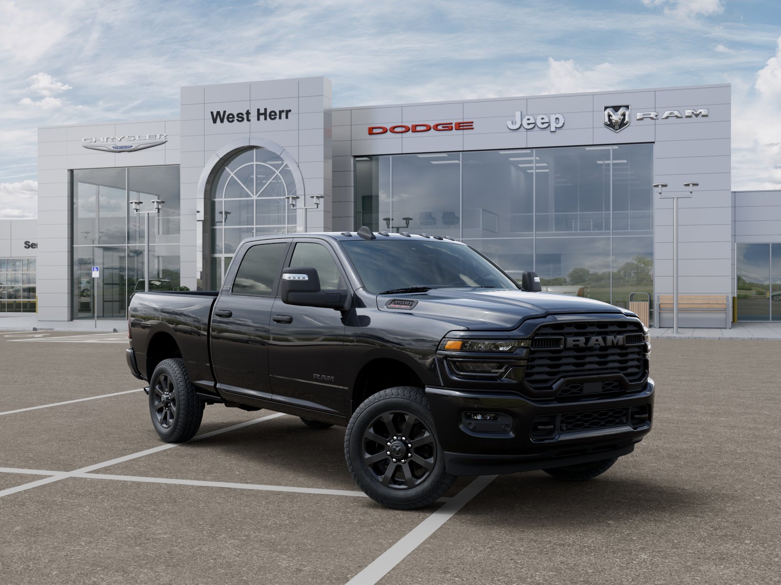 New 2026 Diamond Black Crystal Pearl-Co Ram RAM 3500 BIG HORN CREW CAB 4X4 image 5