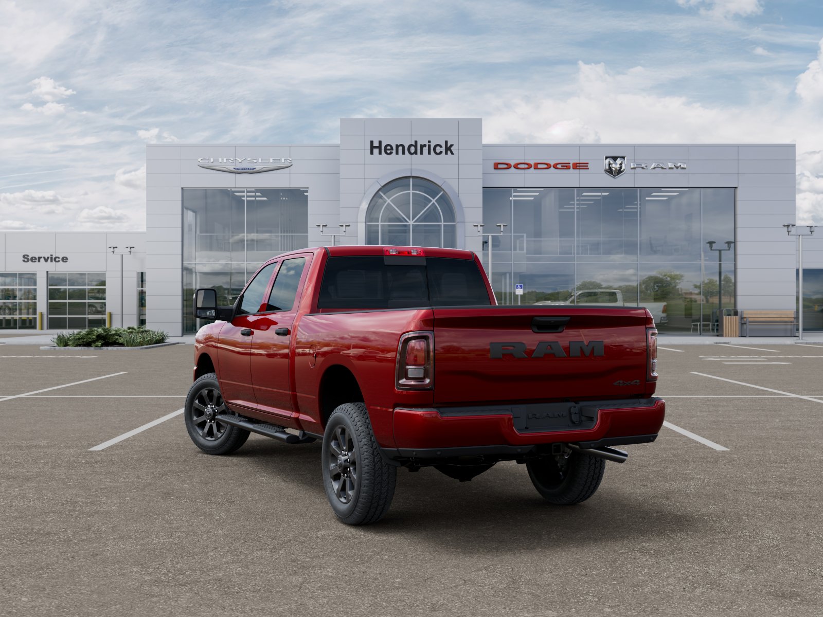 New 2026 Molten Red Pearl-Coat Exterior Paint RAM Black Express image 4