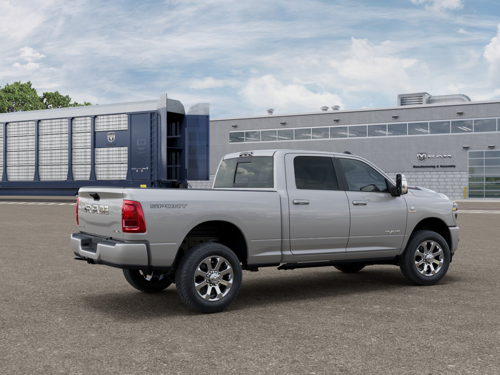 New 2026 Silver-Zynith Exterior Paint RAM LARAMIE image 2