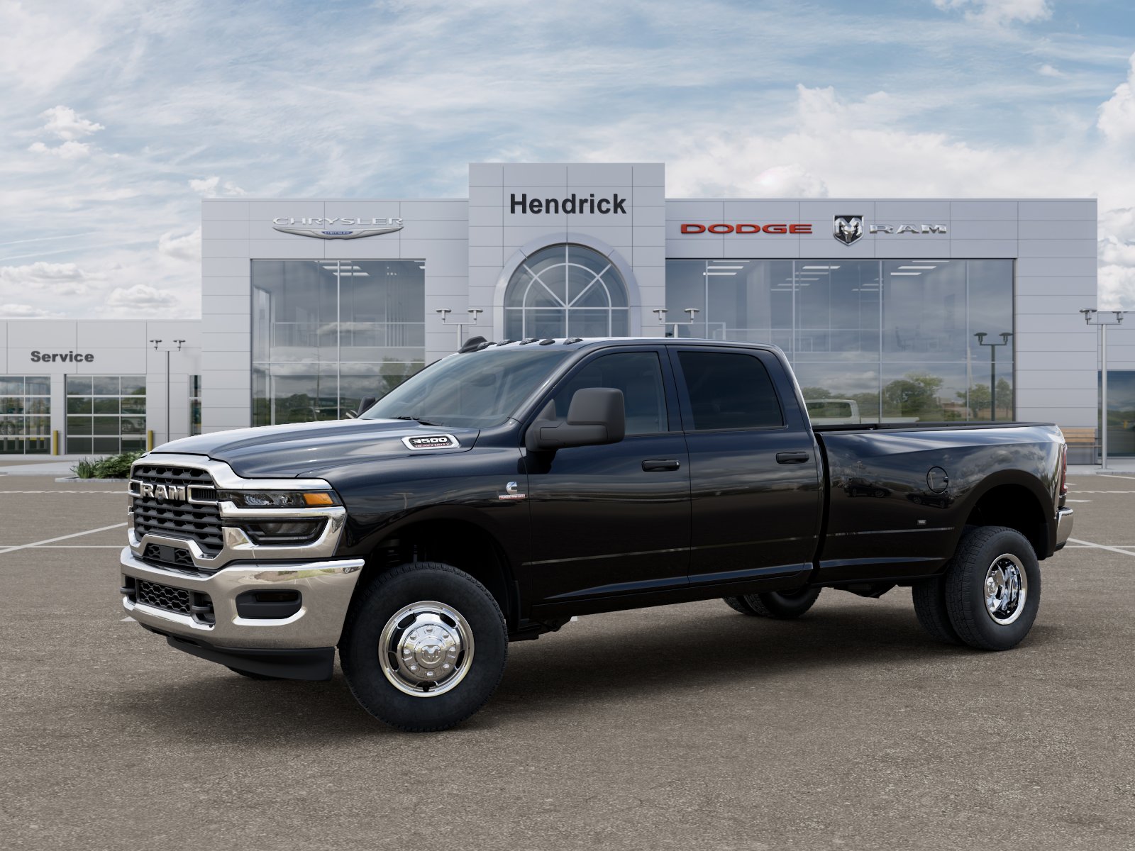 New 2026 Diamond Black Crystal Pearl-Coat Exterior Paint RAM Tradesman image 30