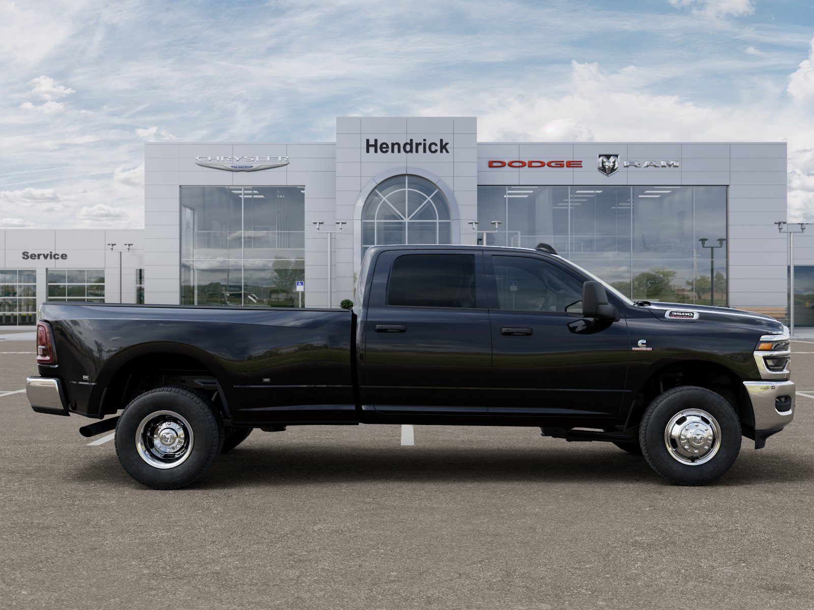 New 2026 Diamond Black Crystal Pearl-Coat Exterior Paint RAM Tradesman image 48