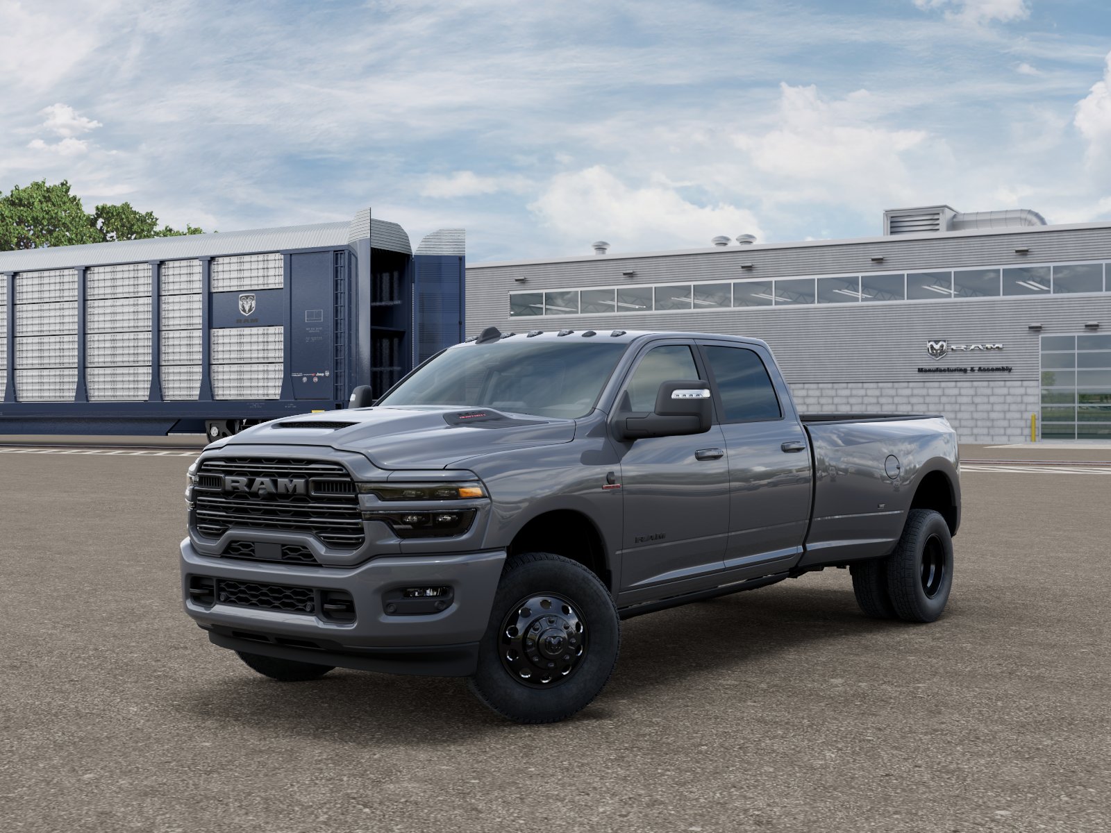 New 2026 Ceramic Gray Clear-Coat Exterior Paint RAM LARAMIE image 2