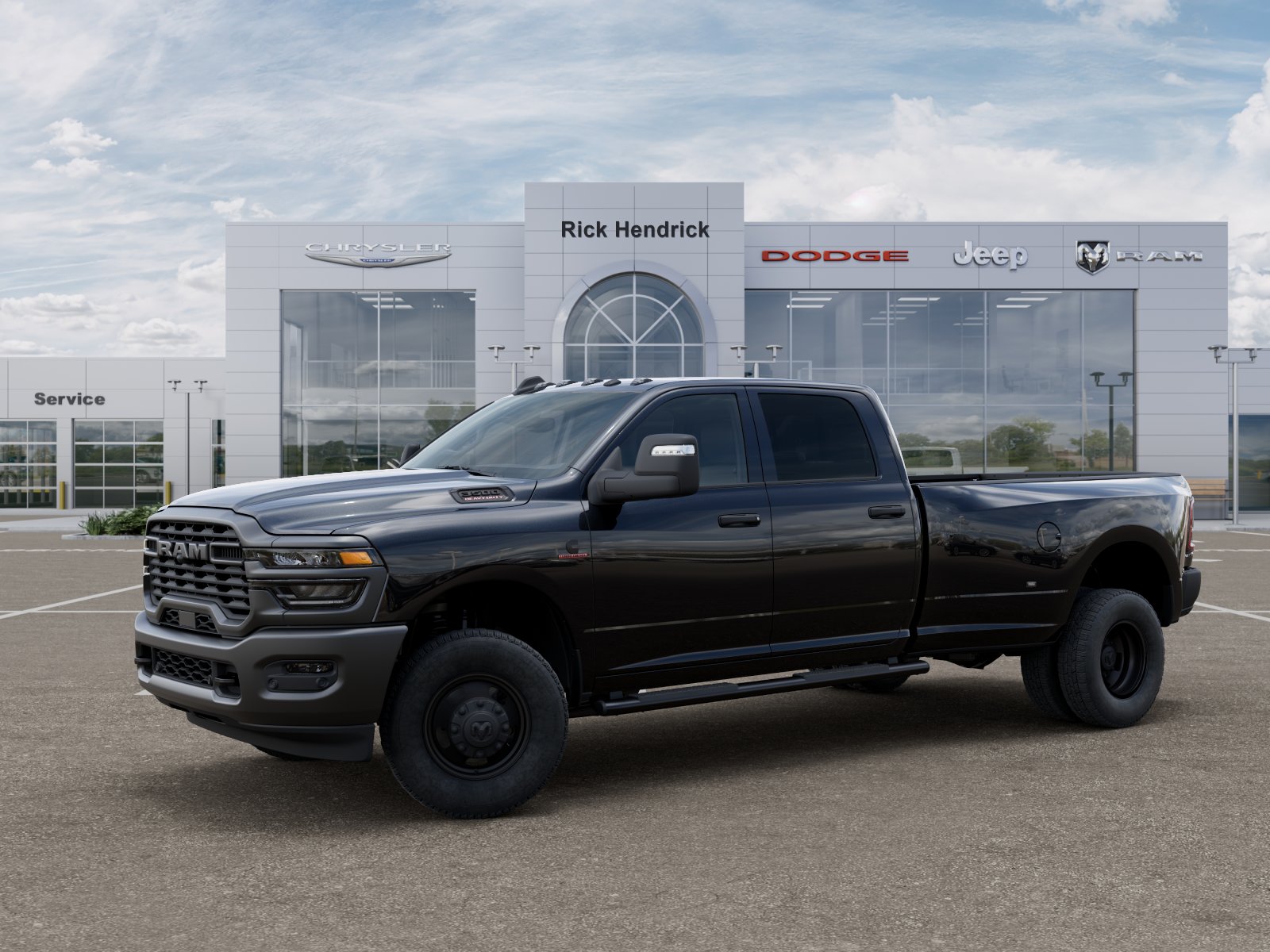New 2026 Diamond Black Crystal Pearl-Coat Exterior Paint RAM Tradesman image 29