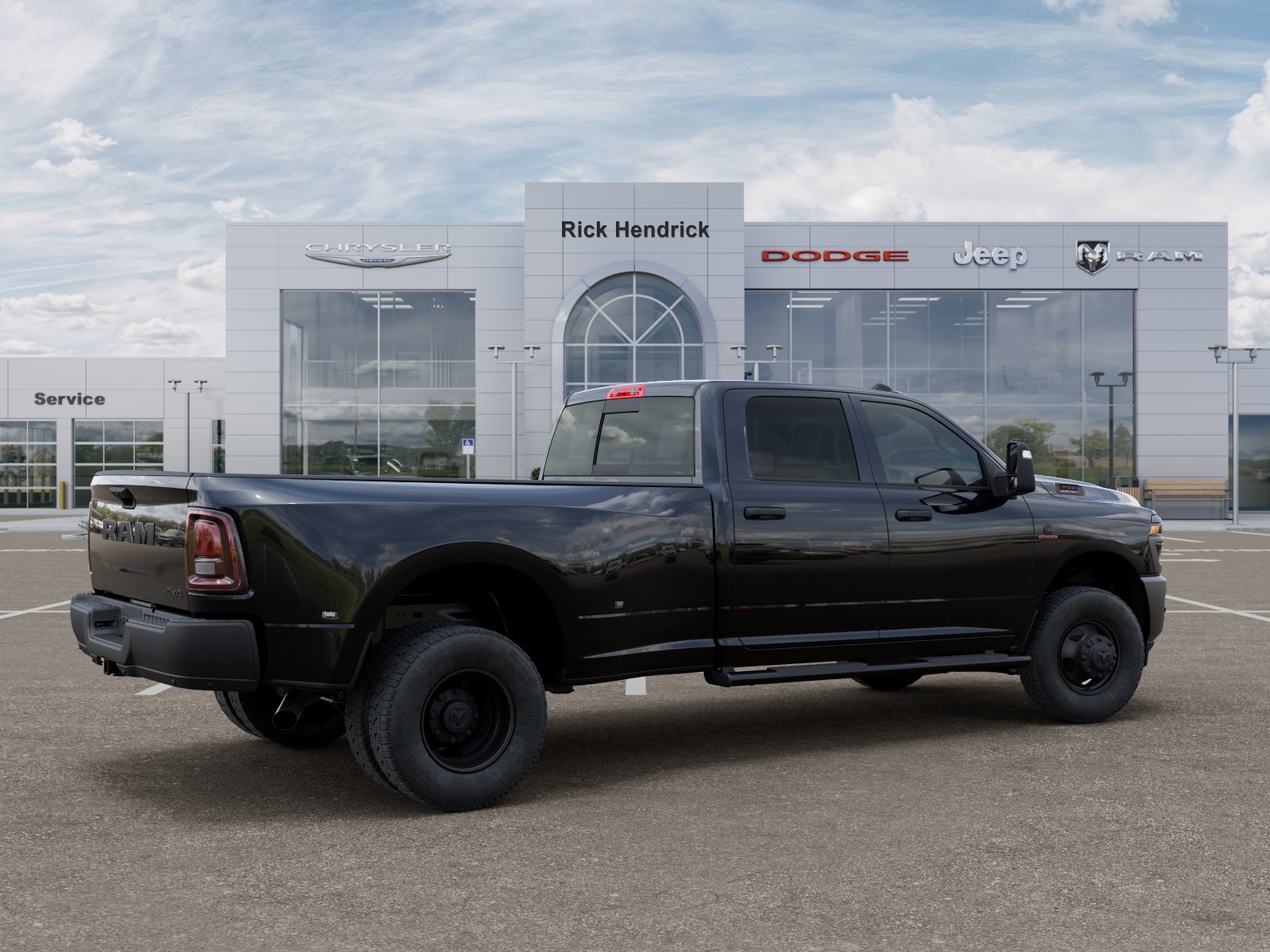 New 2026 Diamond Black Crystal Pearl-Coat Exterior Paint RAM Tradesman image 31