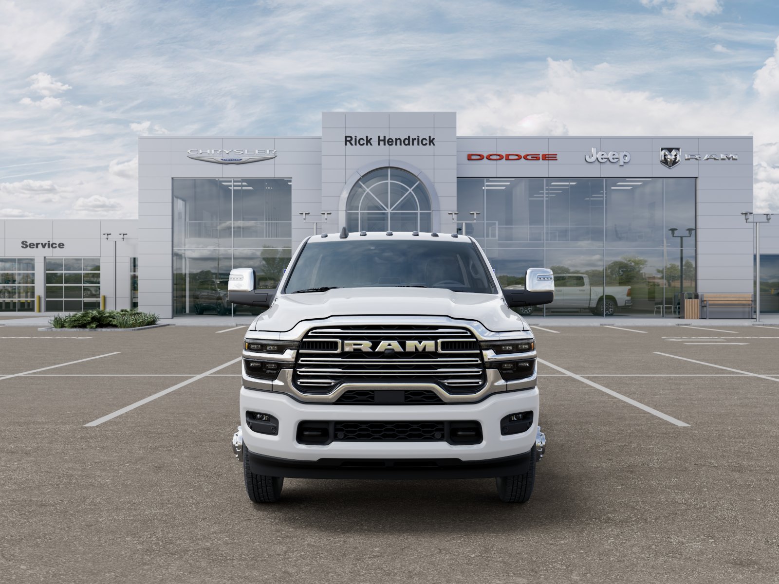 New 2026 Bright White Clear-Coat Exterior Paint RAM Laramie image 51
