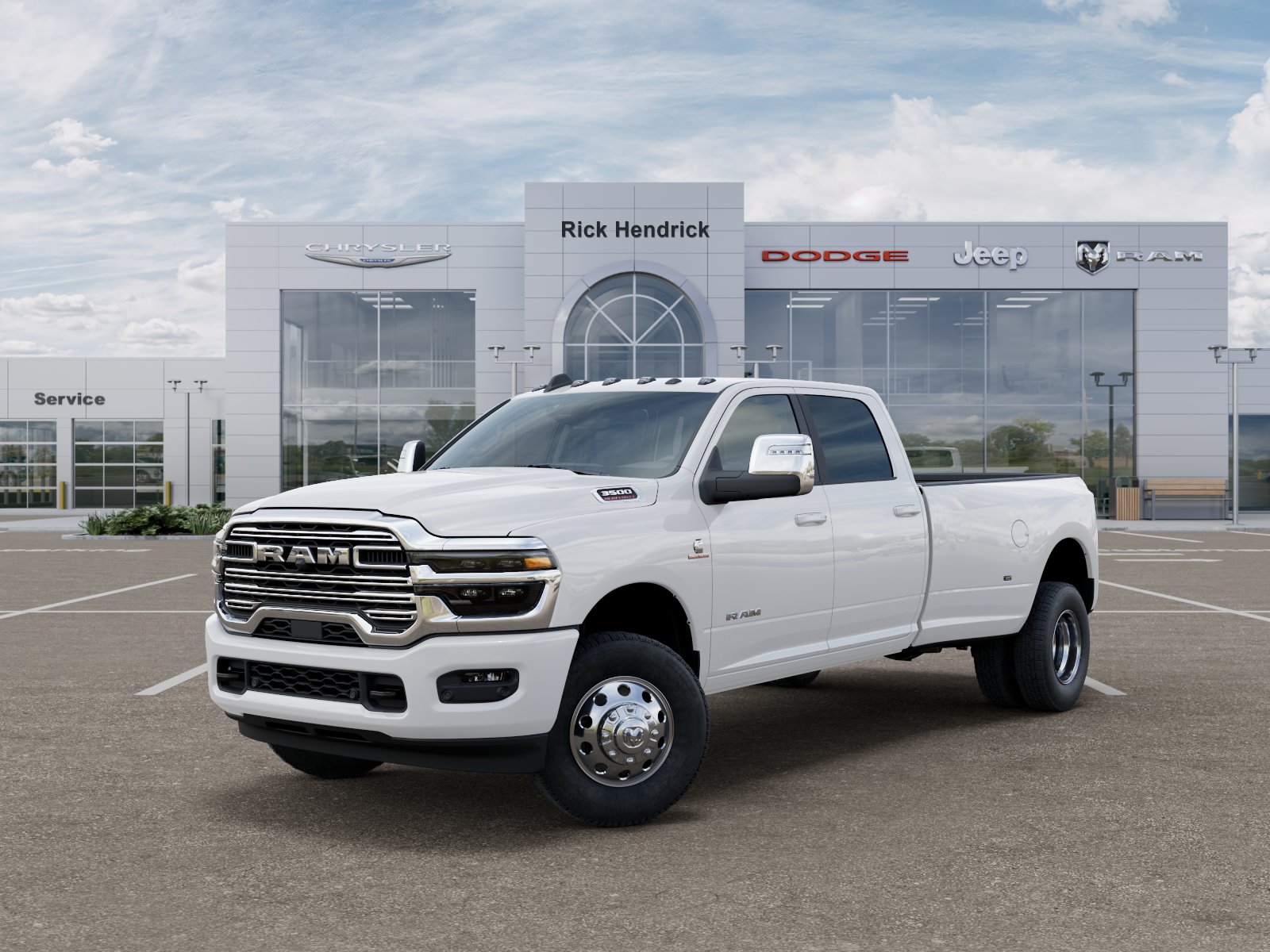 New 2026 Bright White Clear-Coat Exterior Paint RAM Laramie image 47