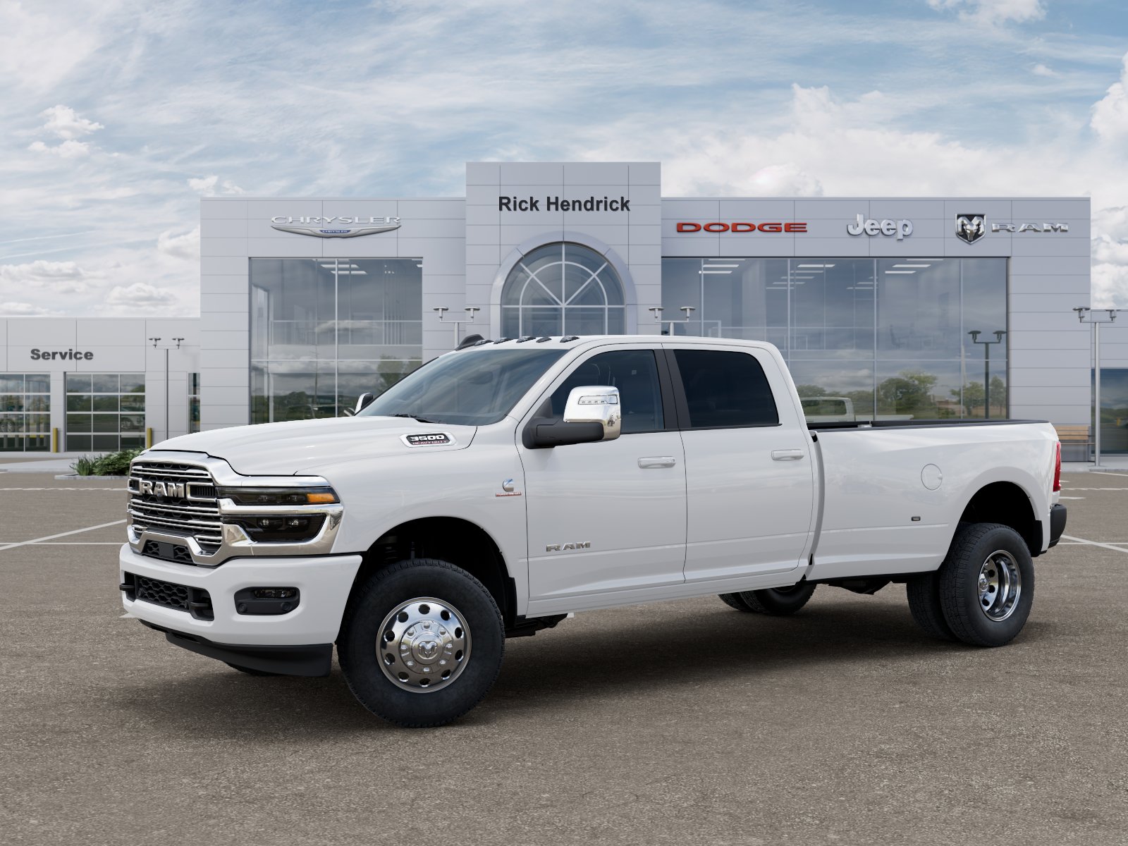 New 2026 Bright White Clear-Coat Exterior Paint RAM Laramie image 48